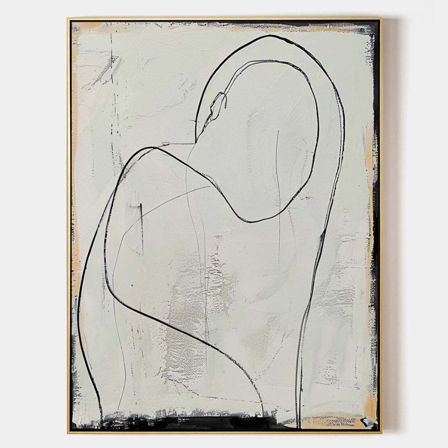 Contemporary Minimalist Art Painting hand - painted #HM141-Homemural