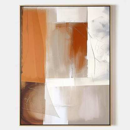 Contemporary Minimalist Art Painting hand - painted #HM157