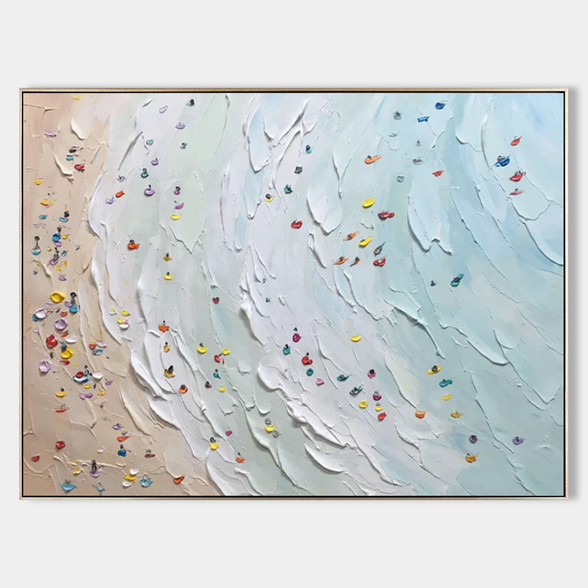 Plaster Art Painting hand - painted #HM377-Homemural