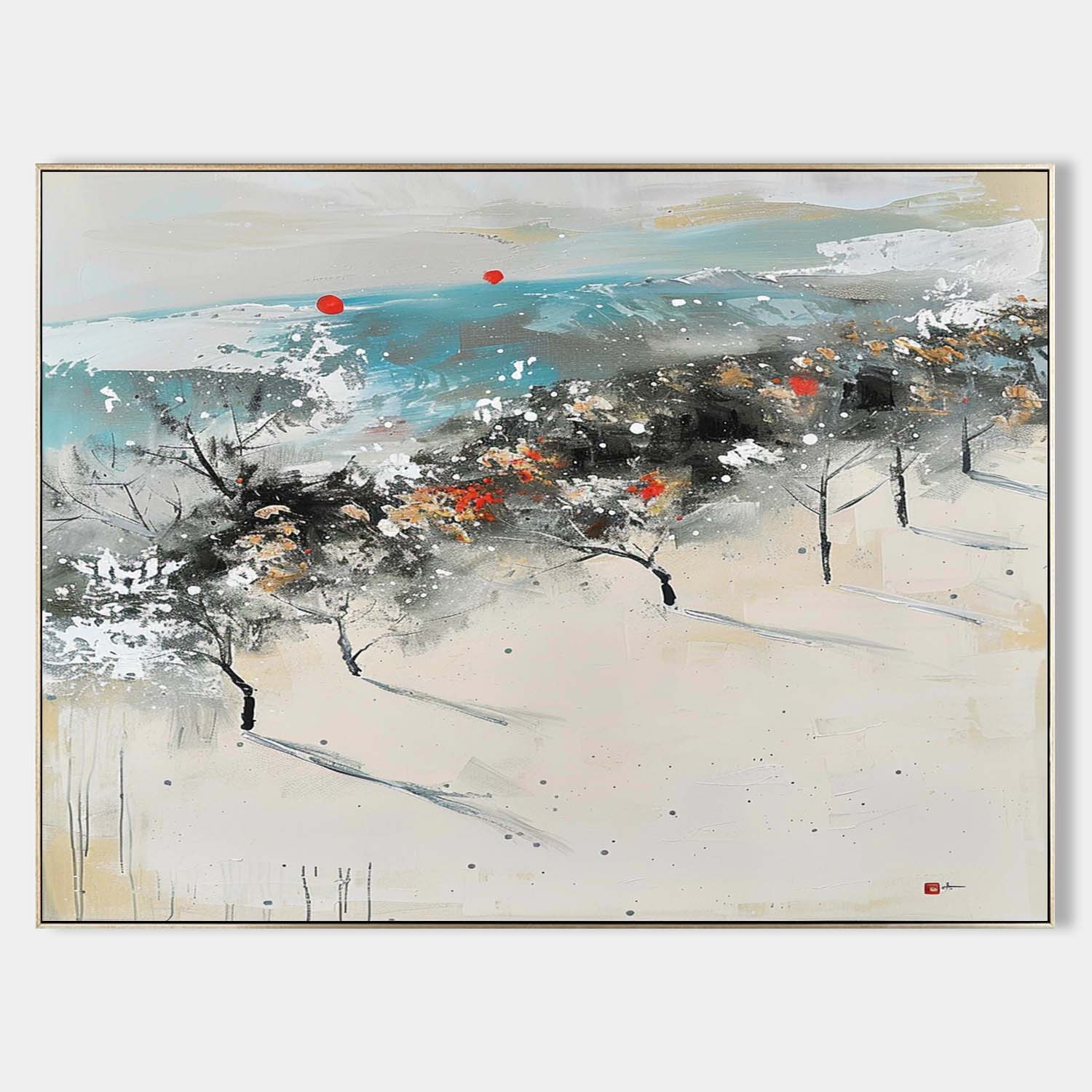 Landscape Art Painting hand-painted #HM1240
