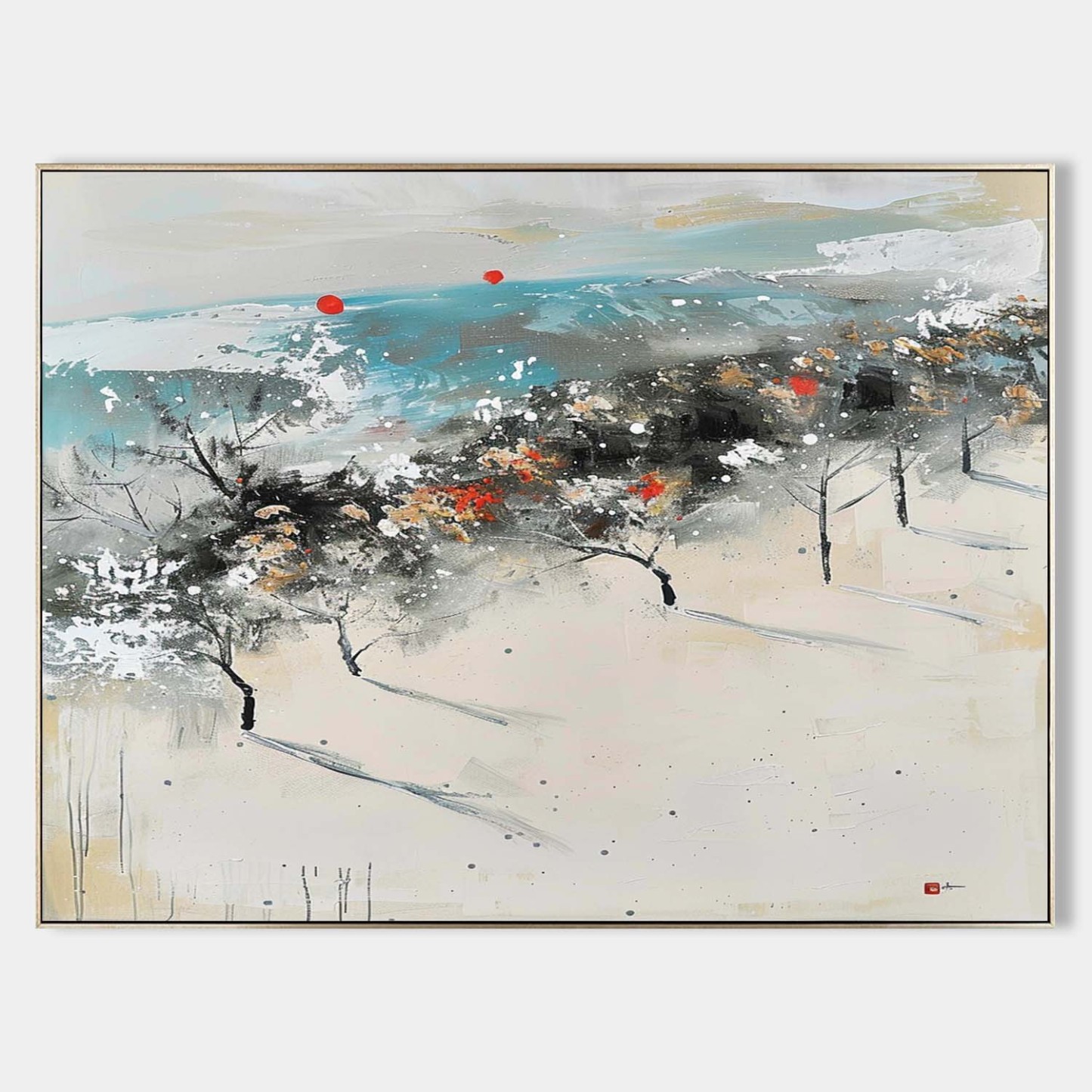 Landscape Art Painting hand-painted #HM1240