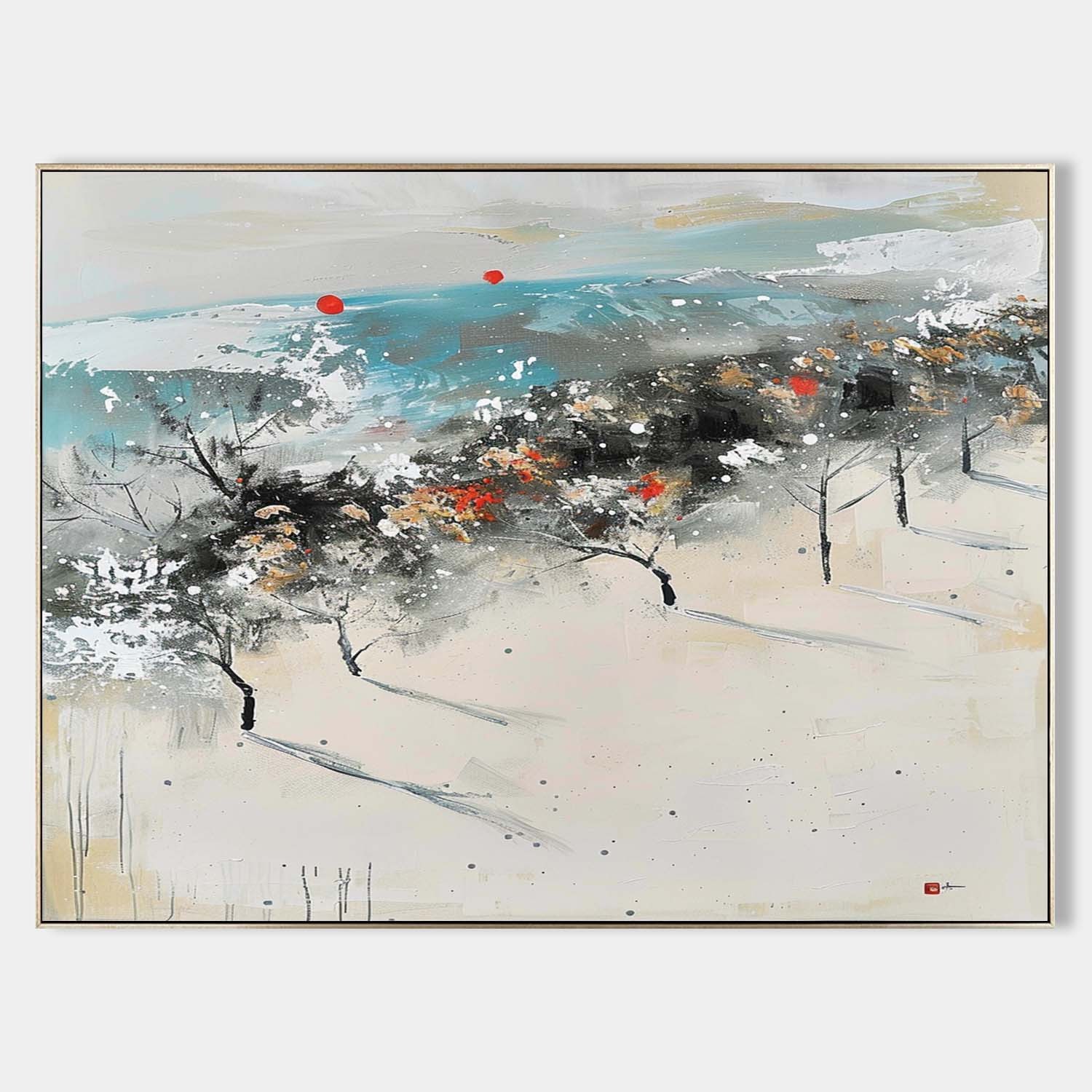 Landscape Art Painting hand-painted #HM1240