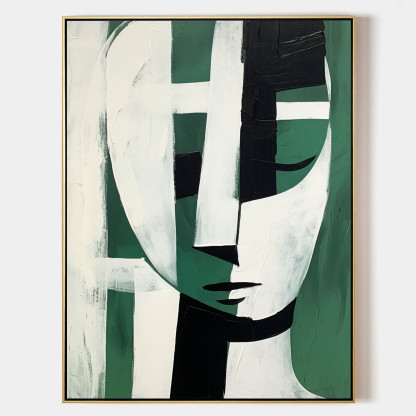 Contemporary Minimalist Art Painting hand - painted #HM594