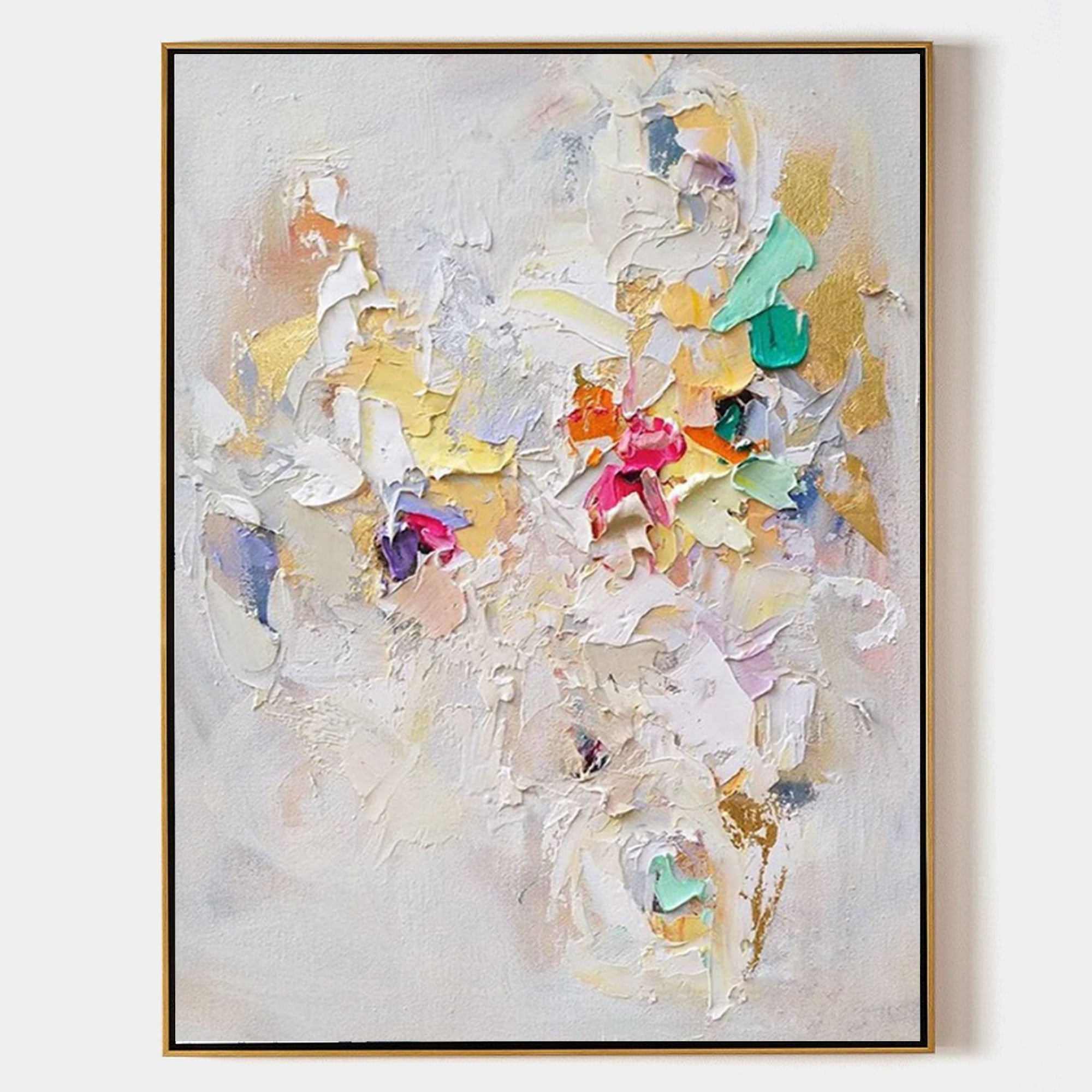 Plaster Art Painting hand - painted #HM697-Homemural