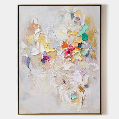 Plaster Art Painting hand - painted #HM697-Homemural