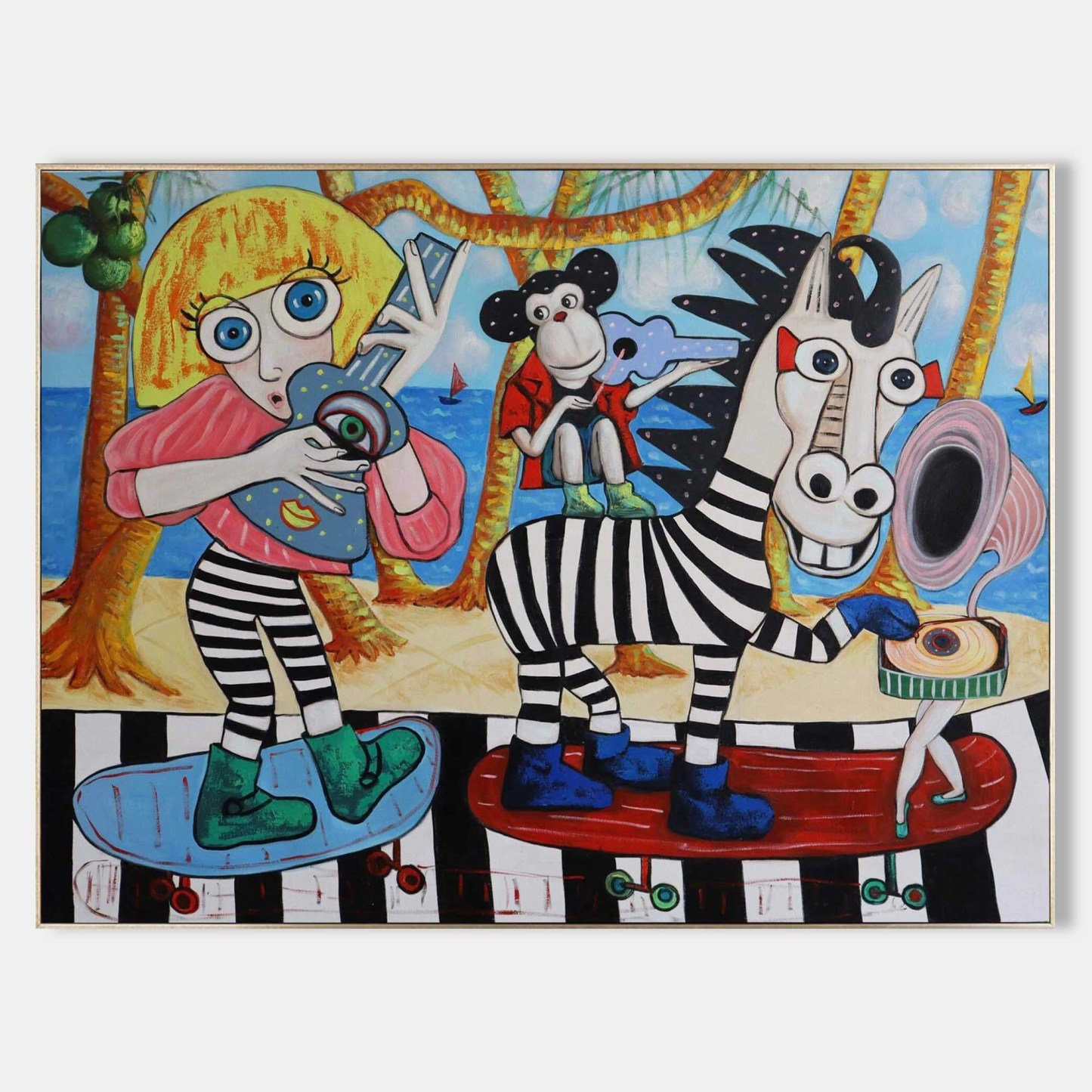 Wabi - Sabi Art Painting hand - painted #HM25