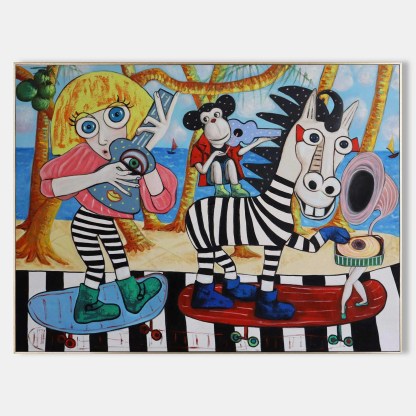 Wabi - Sabi Art Painting hand - painted #HM25