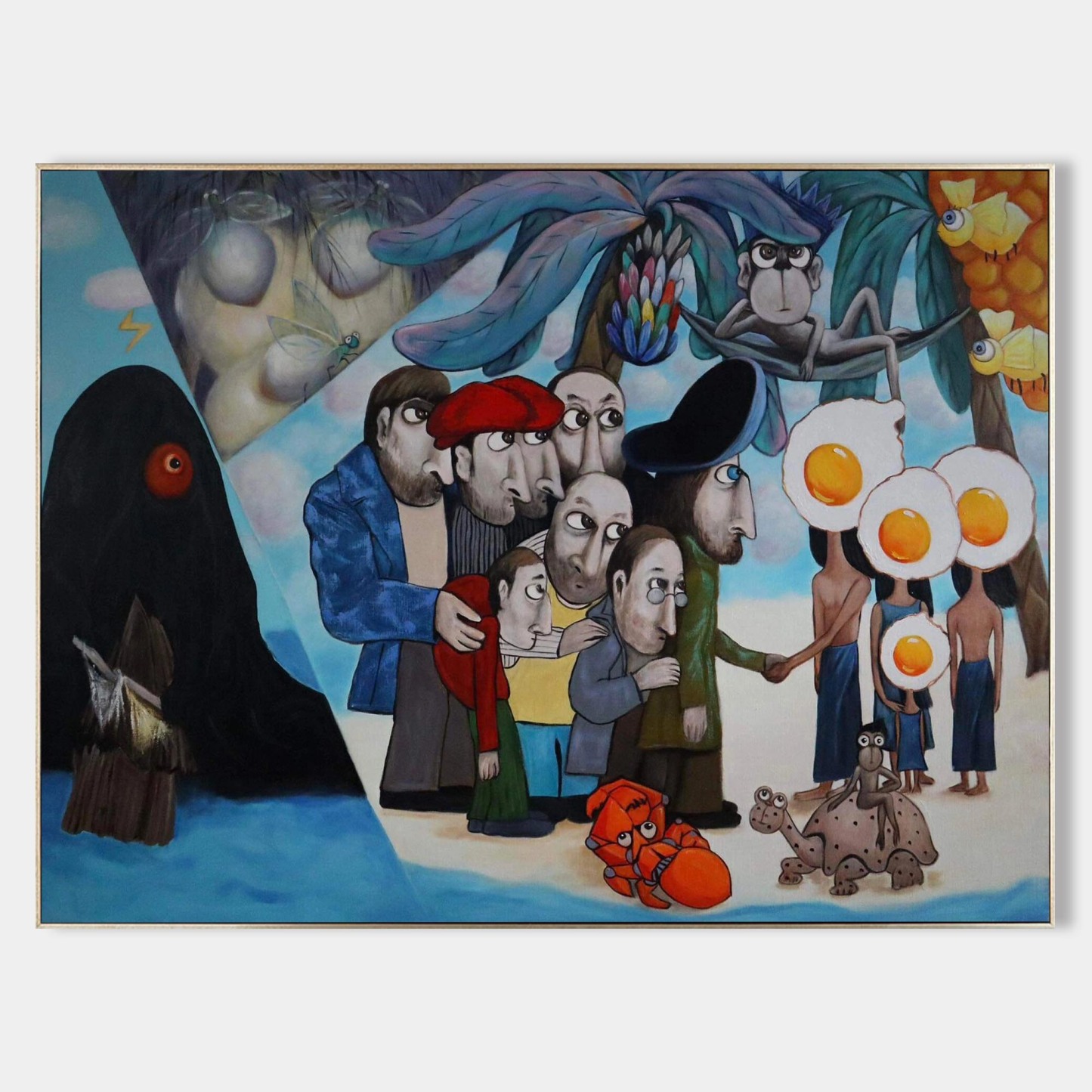  Colorful wall art vintage style colorful wall painting