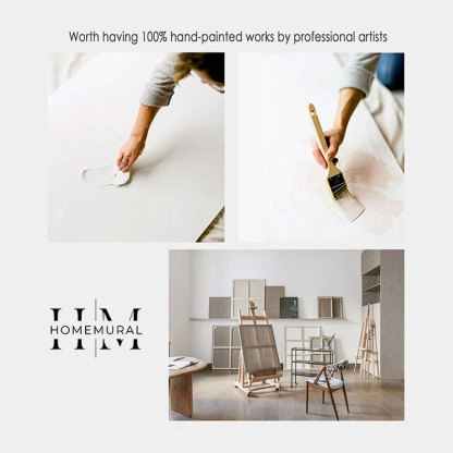 Plaster Art Painting hand - painted #HM1767