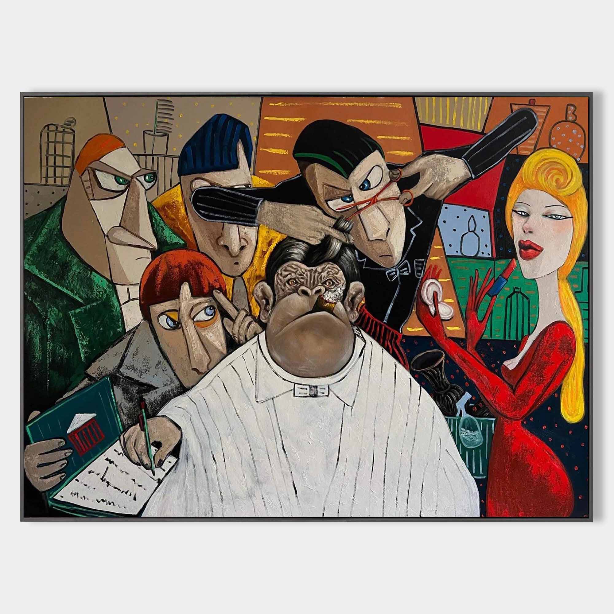 Pop Art Painting hand - painted #HM31