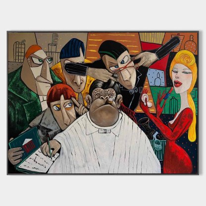 Pop Art Painting hand - painted #HM31