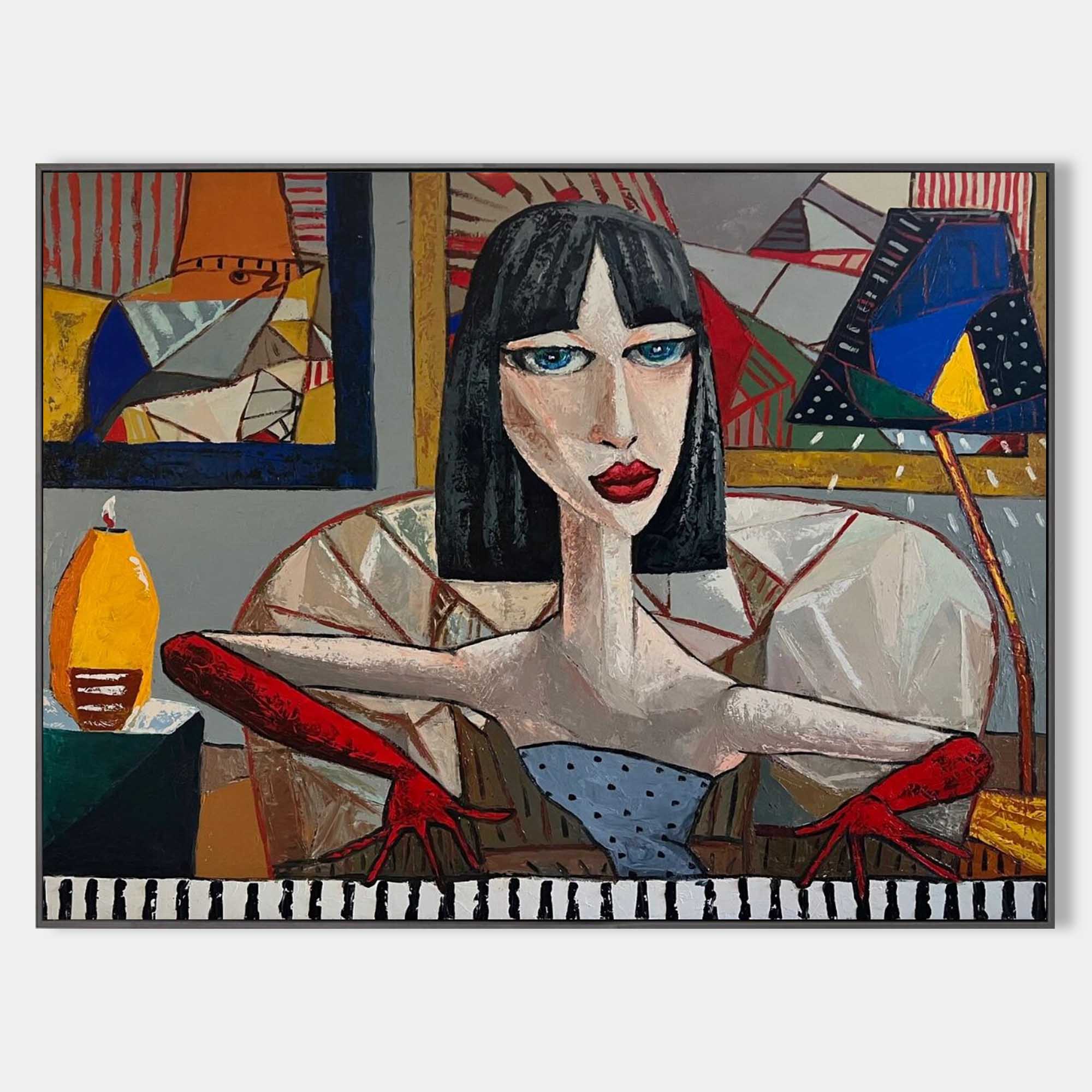 Pop Art Painting hand - painted #HM32