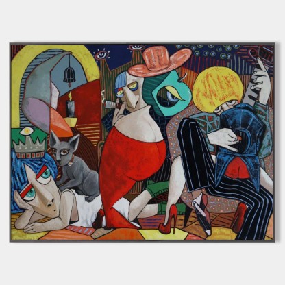 Pop Art Painting hand - painted #HM33