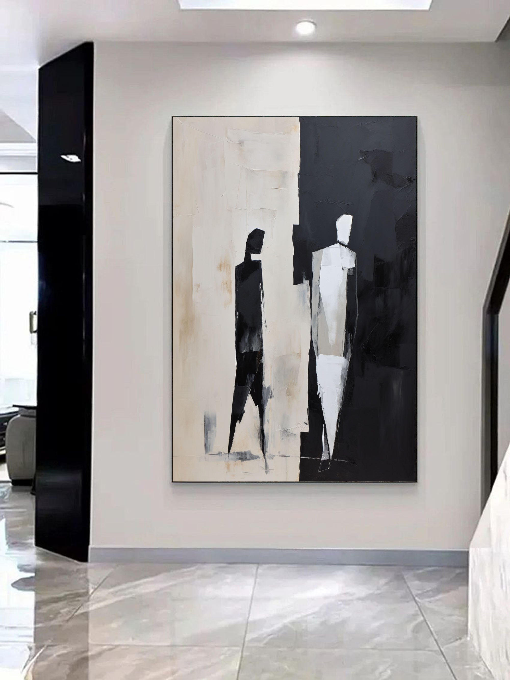 Contemporary Minimalist Art Painting hand - painted #HM176