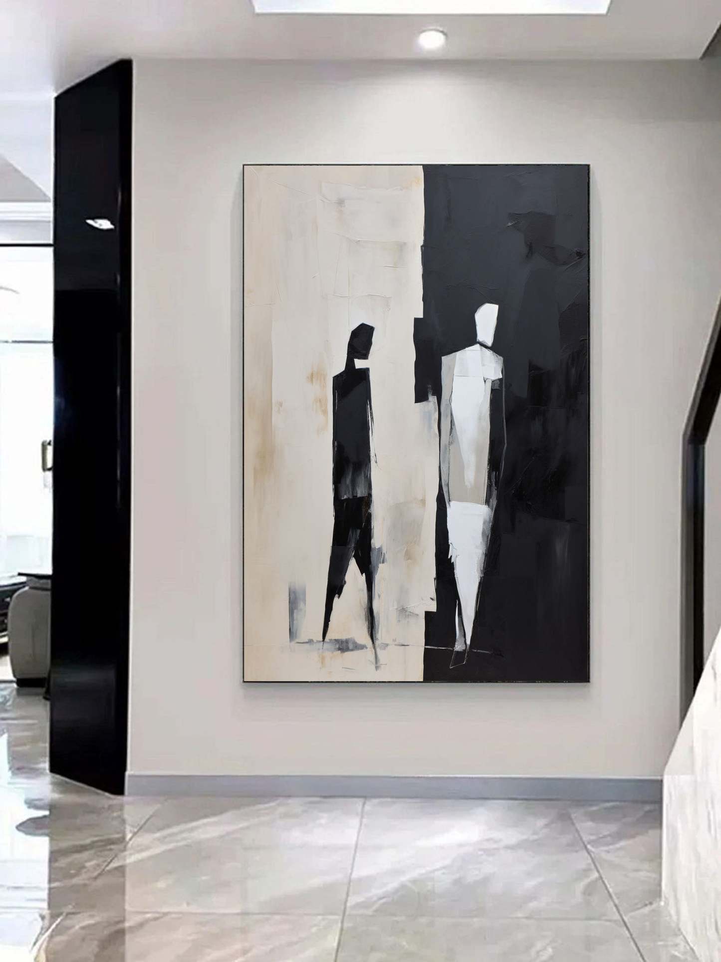 Contemporary Minimalist Art Painting hand - painted #HM176