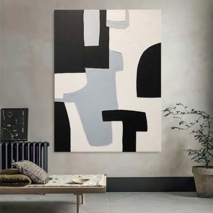Contemporary Minimalist Art Painting hand - painted #HM130