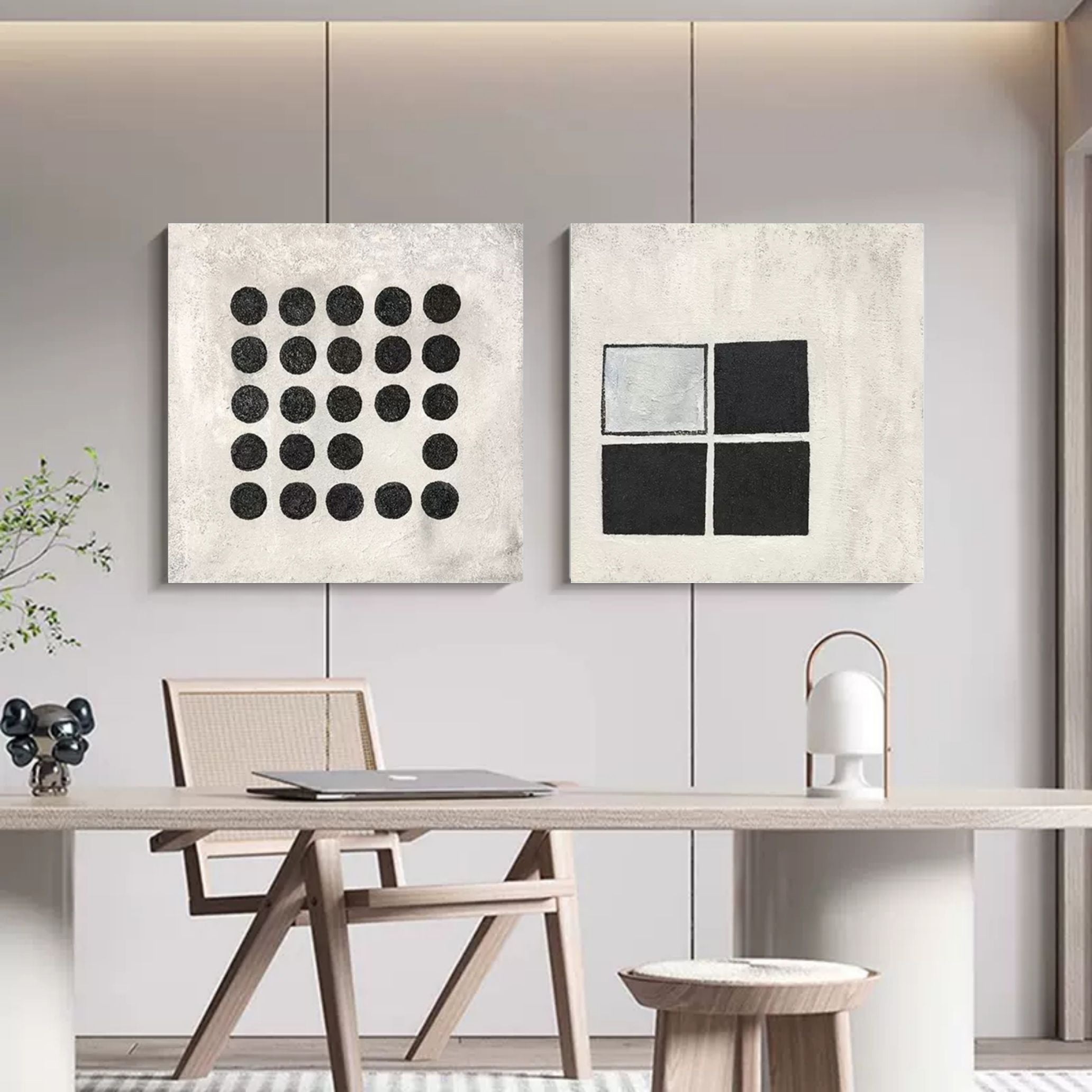 Abstract Painting Set Of 2 #SP099-Homemural