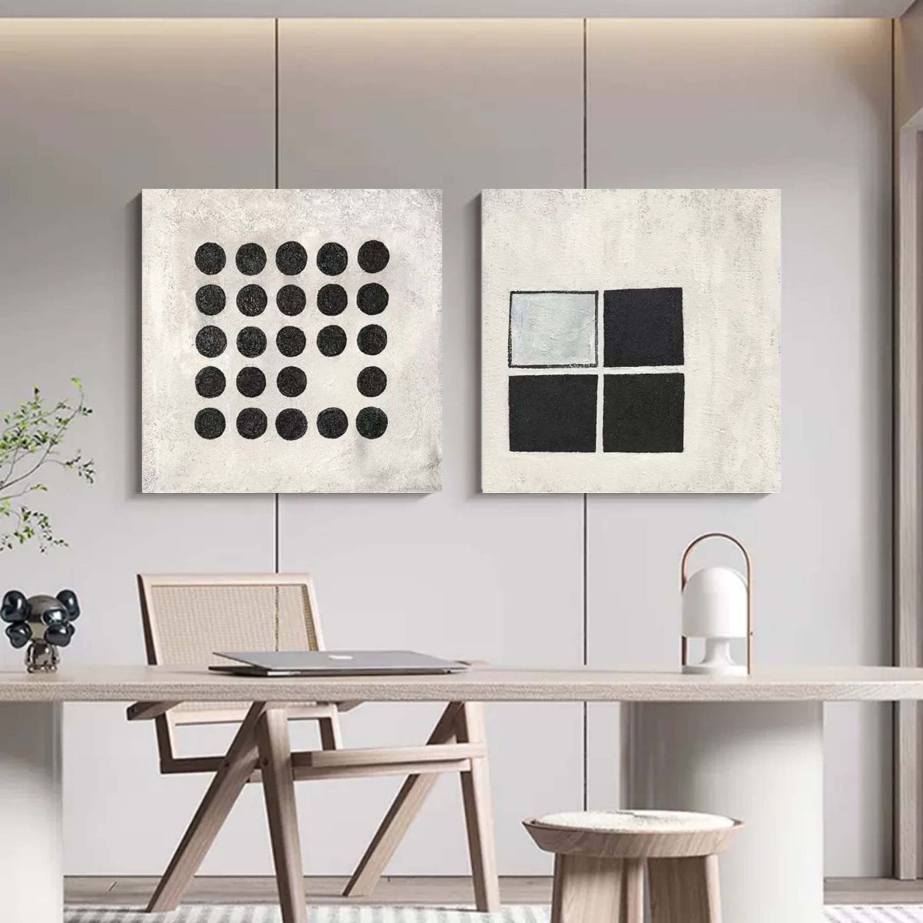 Abstract Painting Set Of 2 #SP099-Homemural