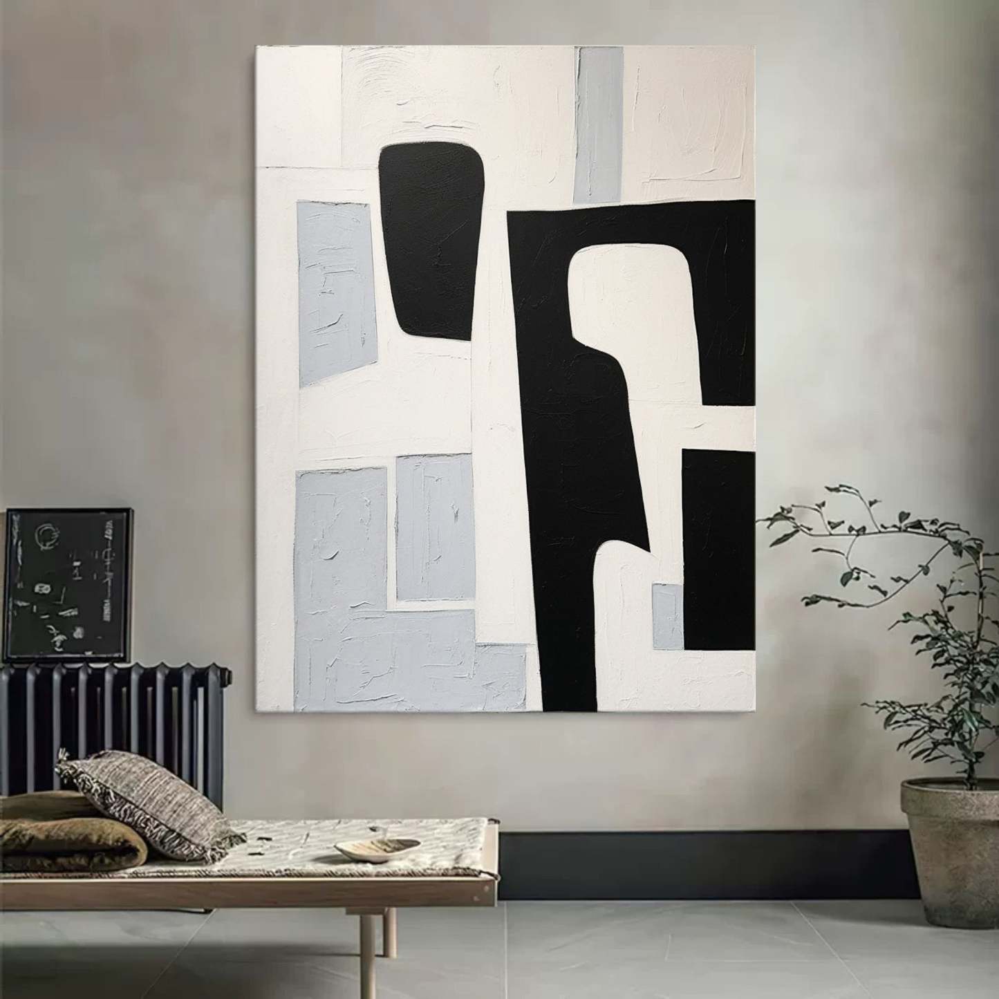 Contemporary Minimalist Art Painting hand - painted #HM160