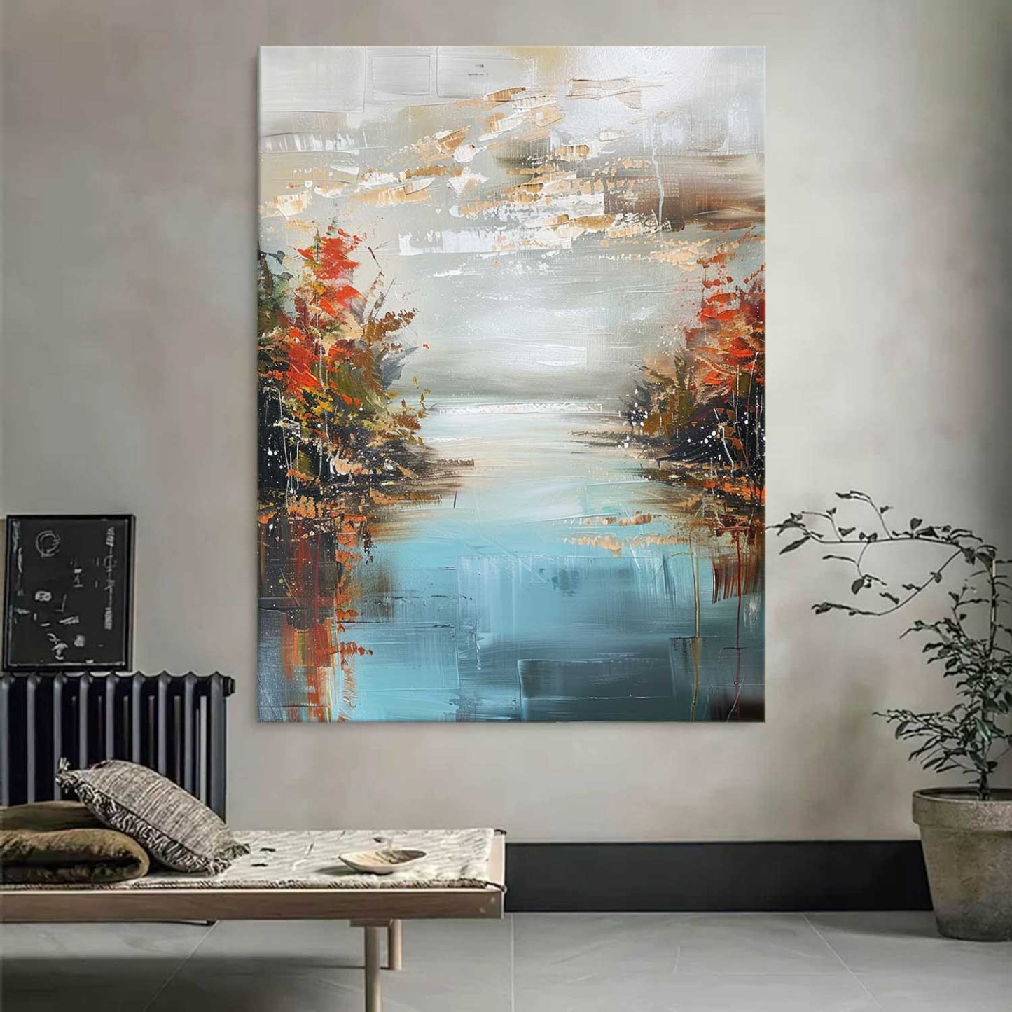 Landscape Art Painting hand-painted #HM1248