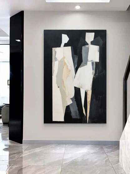 Contemporary Minimalist Art Painting hand - painted #HM595