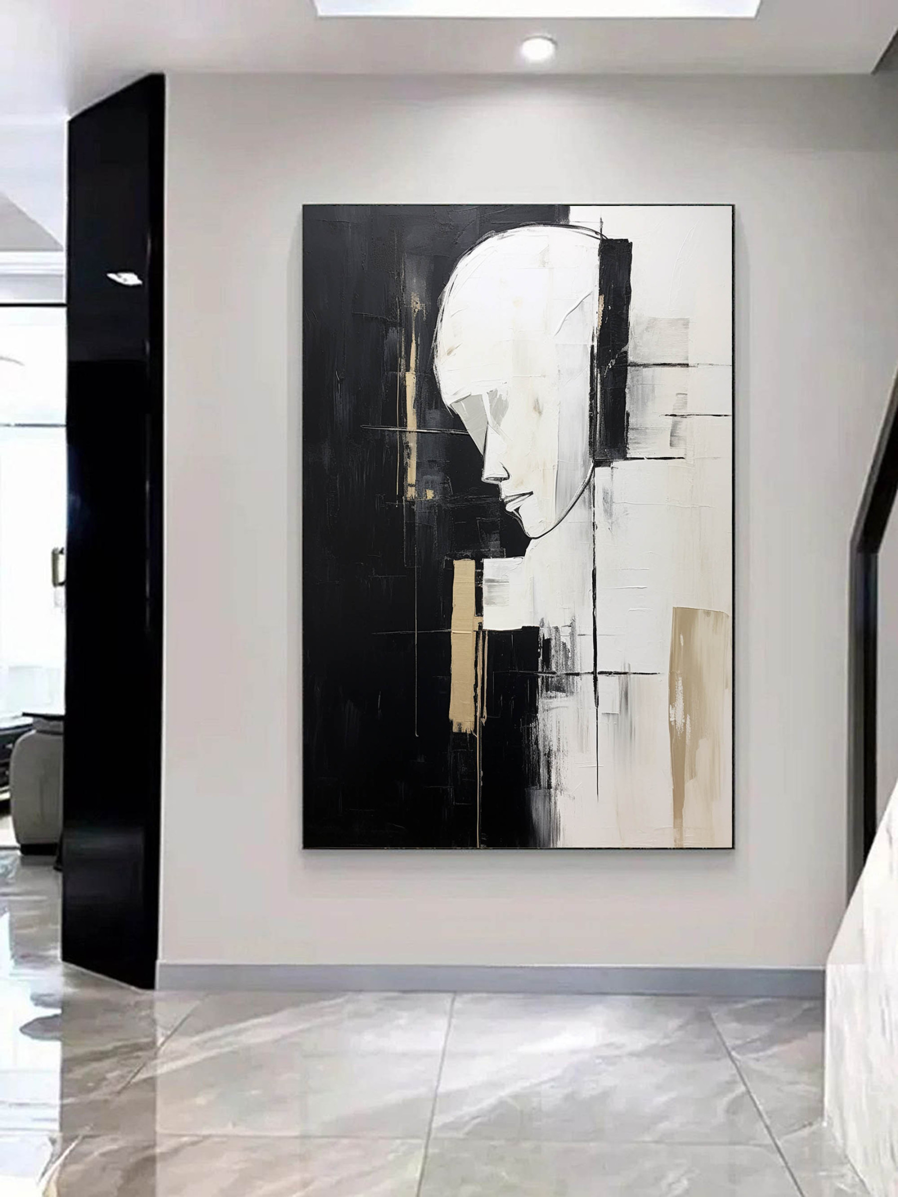 Contemporary Minimalist Art Painting hand - painted #HM150-Homemural