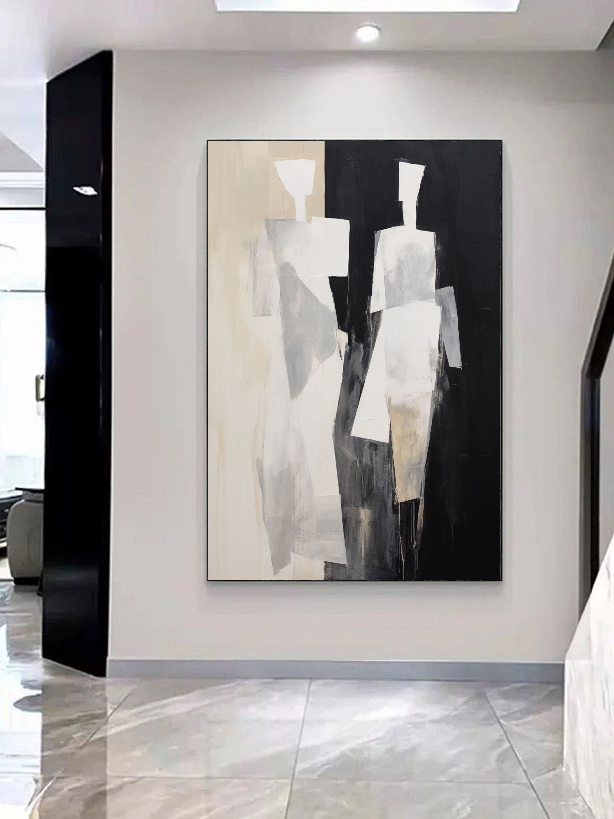 Contemporary Minimalist Art Painting hand - painted #HM156-Homemural