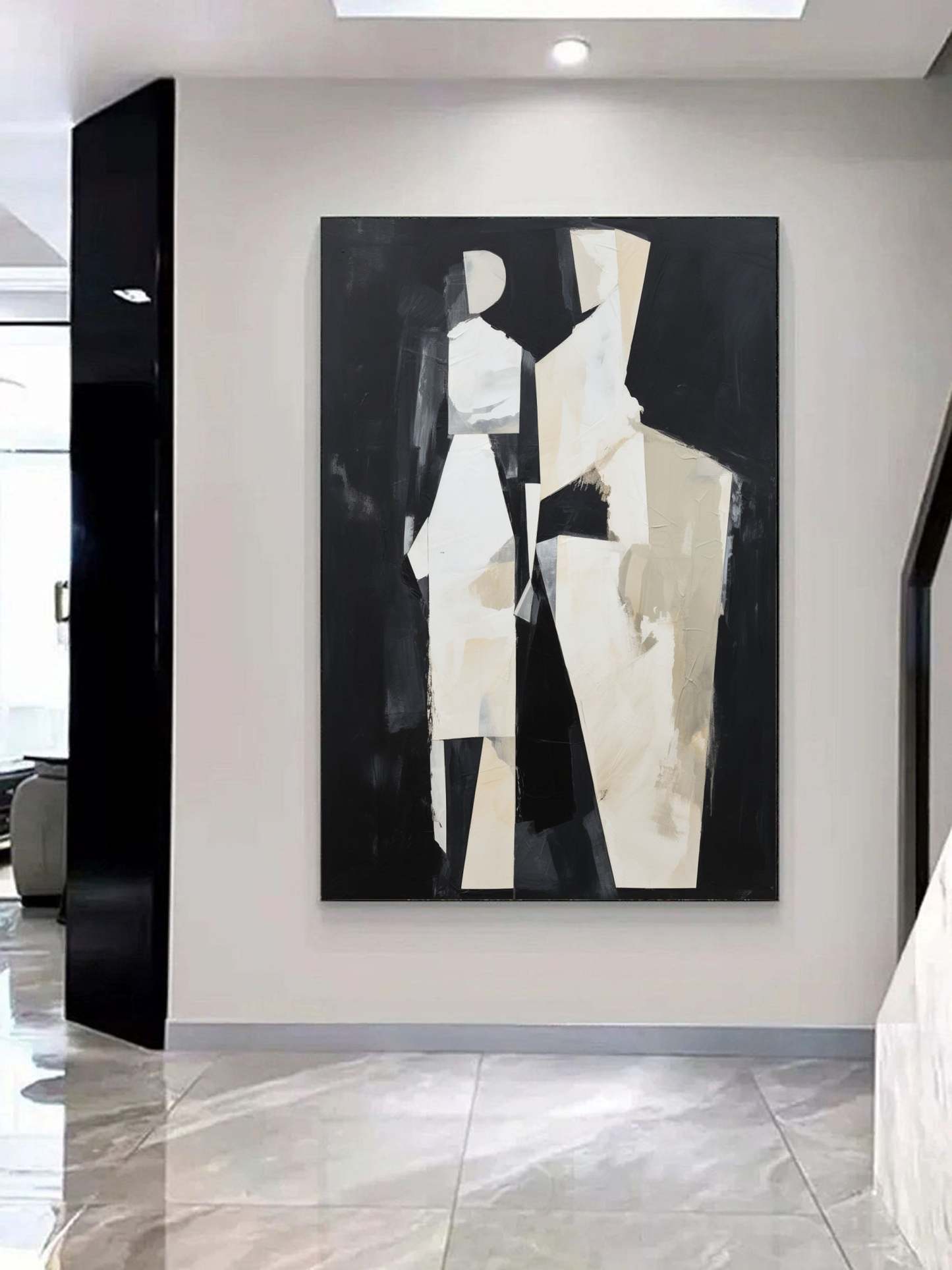 Contemporary Minimalist Art Painting hand - painted #HM583