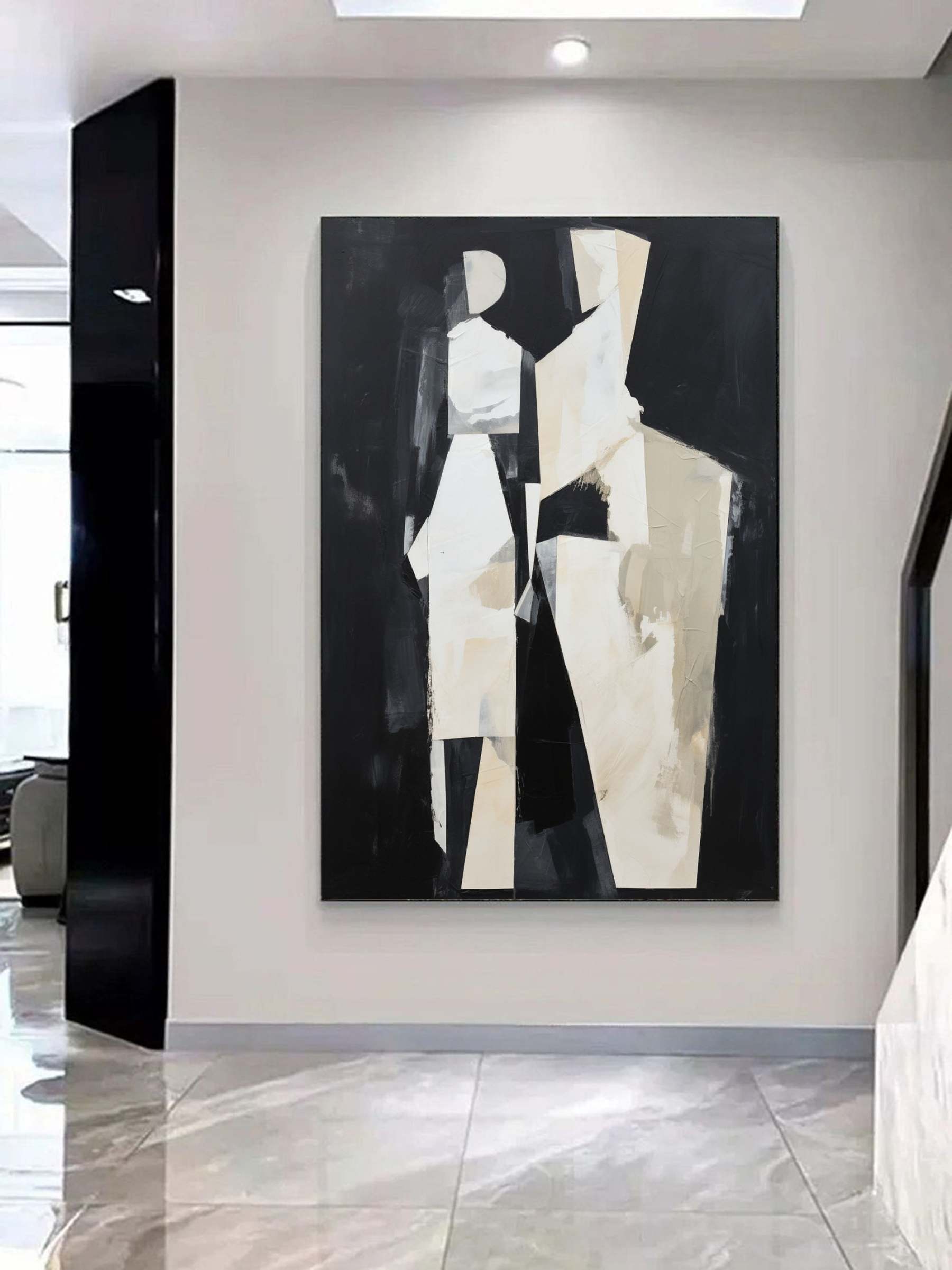 Contemporary Minimalist Art Painting hand - painted #HM583