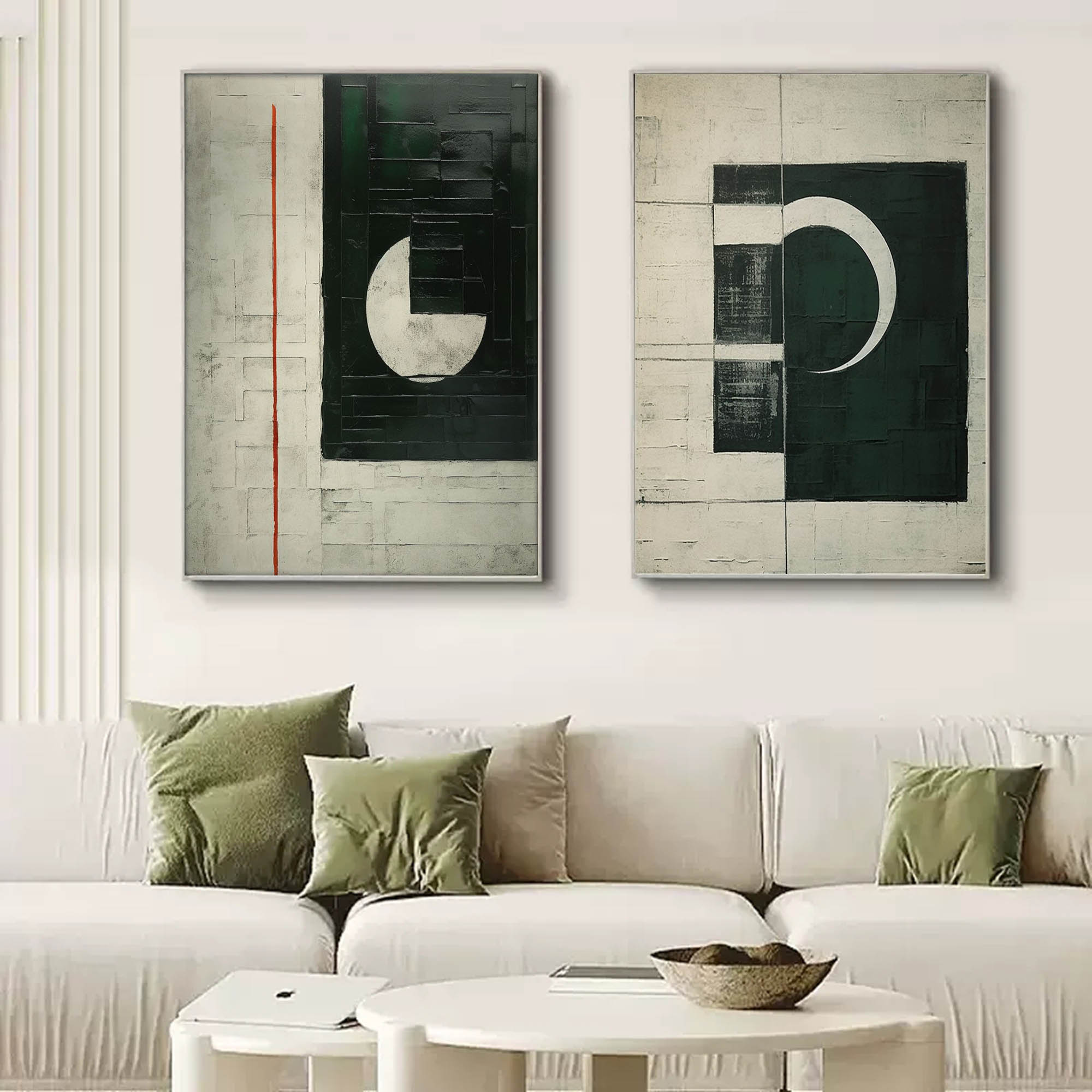 Abstract Painting Set Of 2 #SP150-Homemural