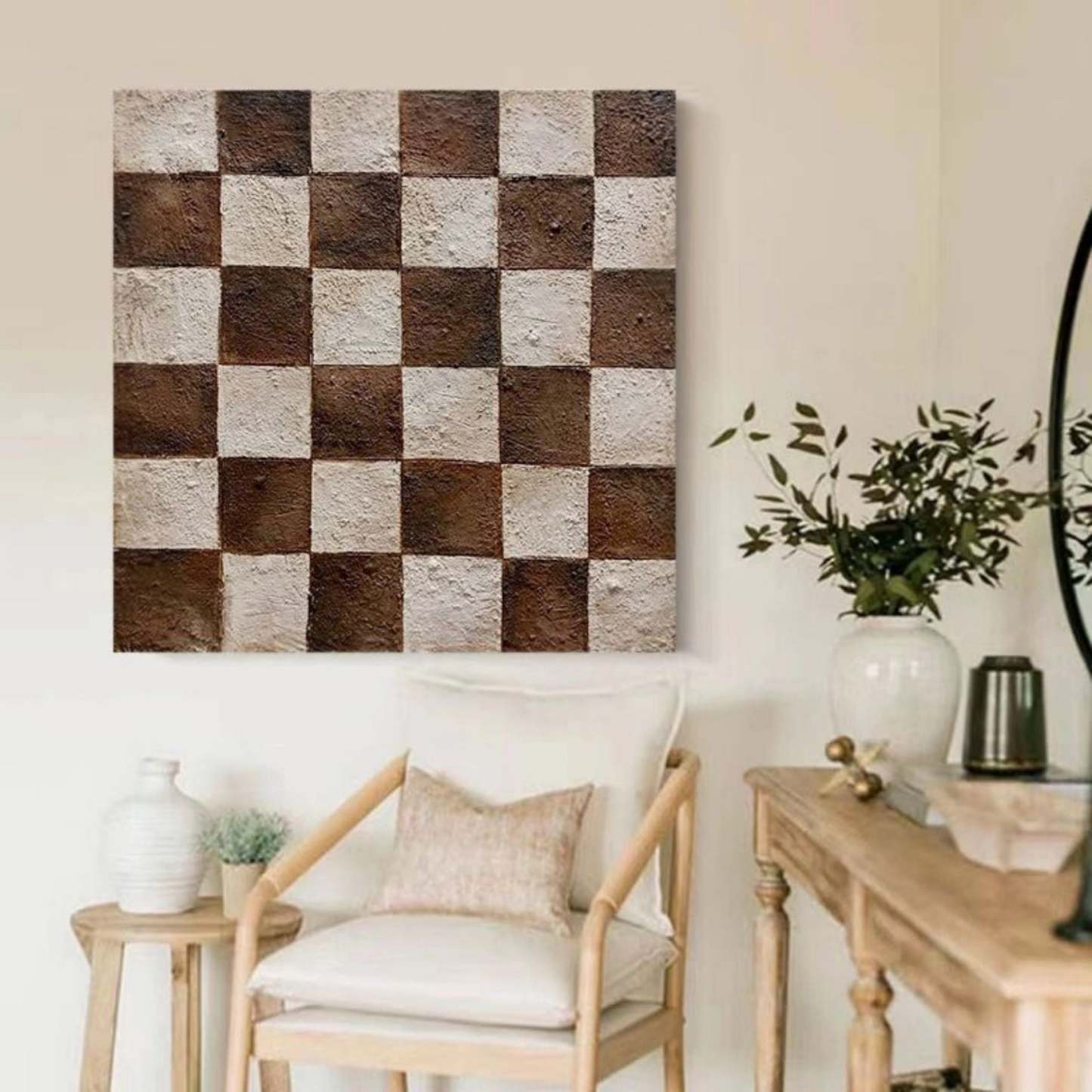 Wabi-Sabi Art Painting hand - painted Set Of 2 #HM642-Homemural