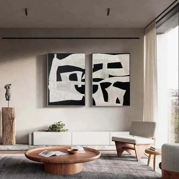 Abstract Graffiti Art Painting hand-painted Set Of 2 #HM1410