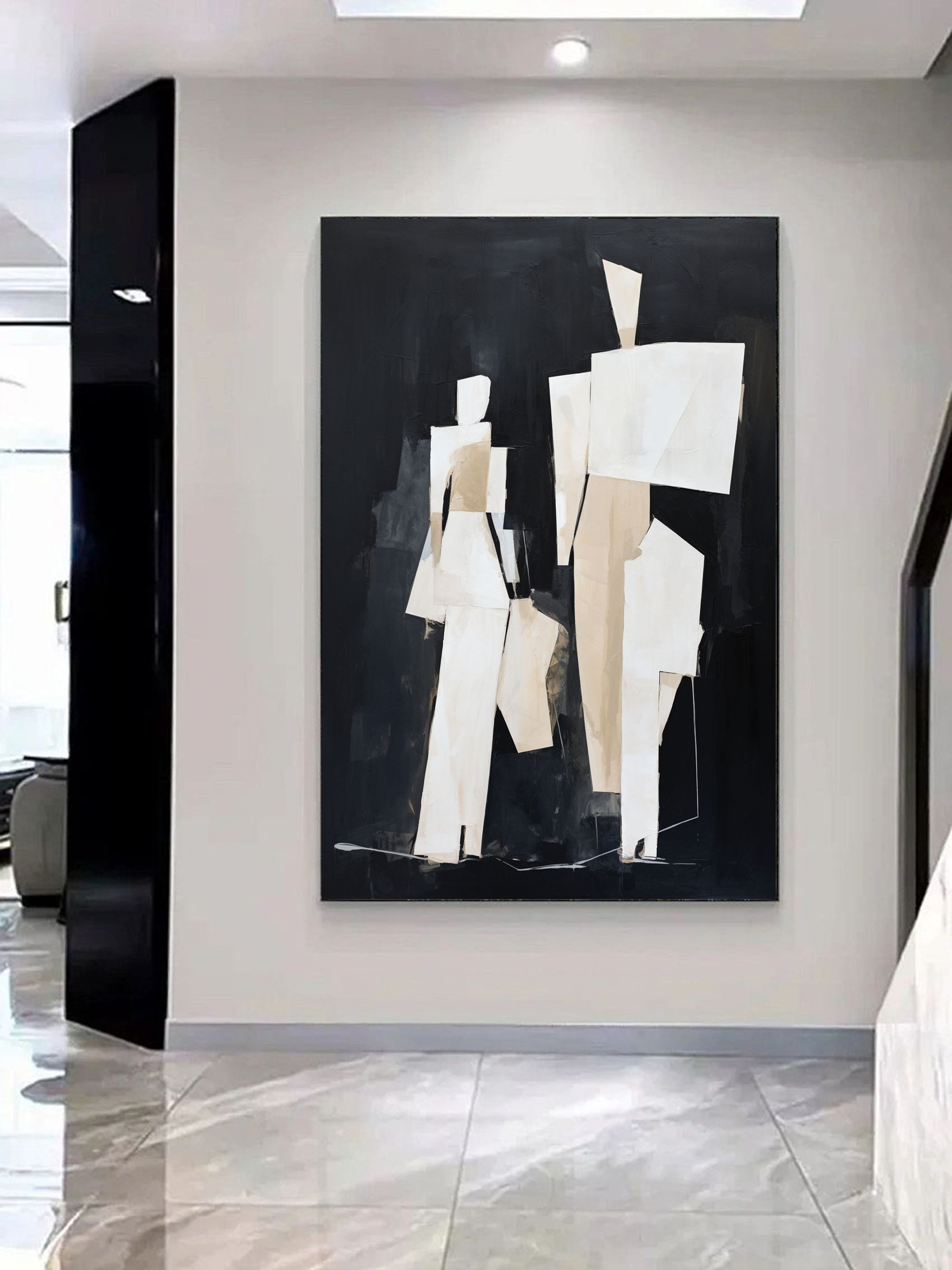 Contemporary Minimalist Art Painting hand - painted #HM577