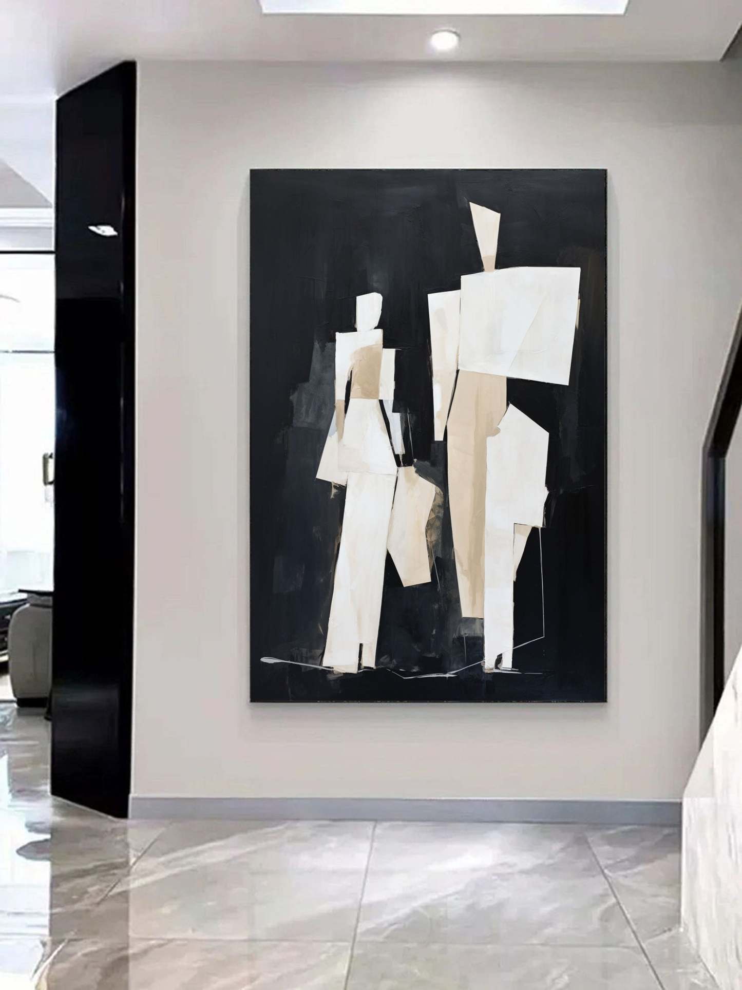 Contemporary Minimalist Art Painting hand - painted #HM577