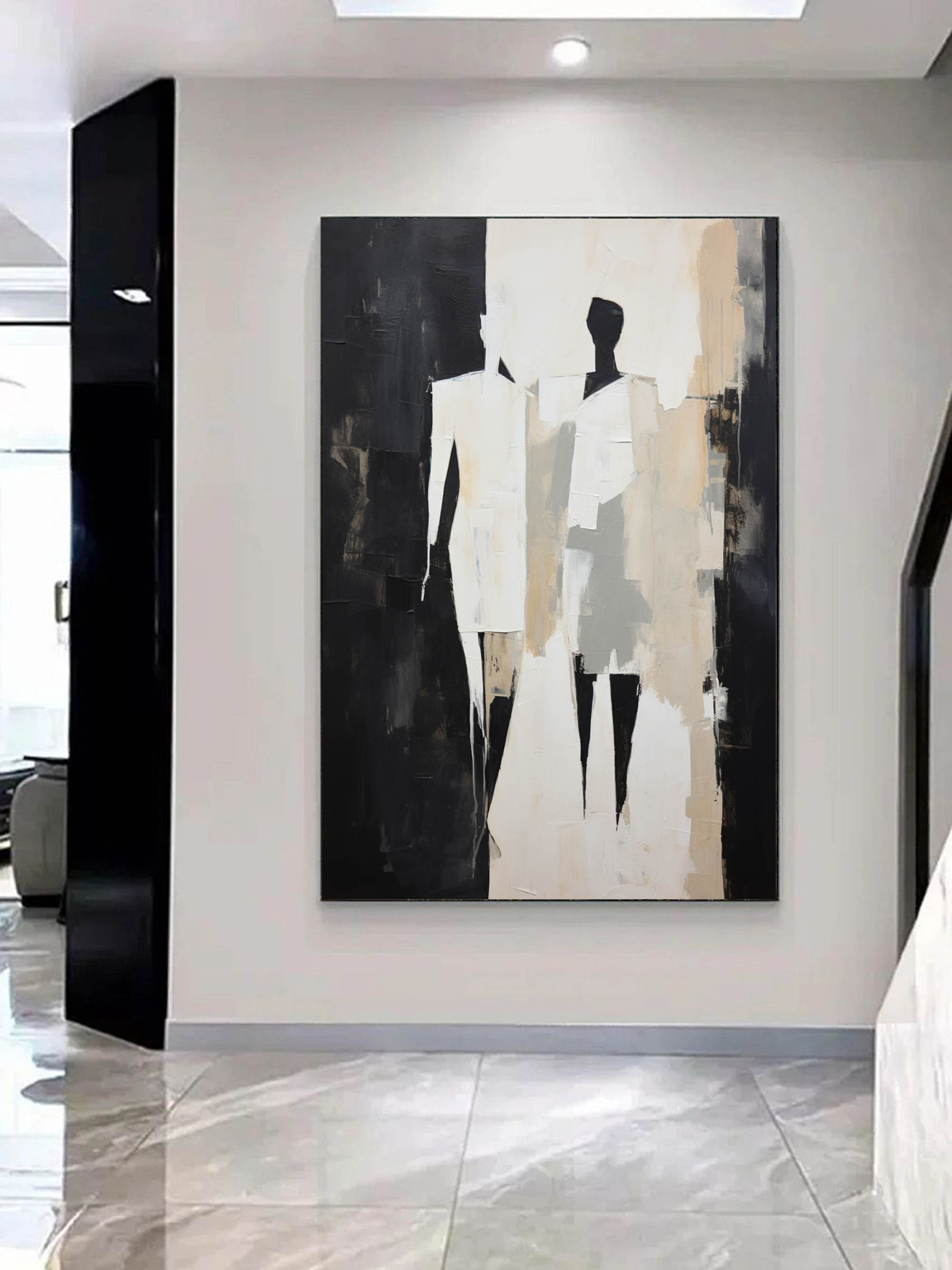 Contemporary Minimalist Art Painting hand - painted #HM130-Homemural