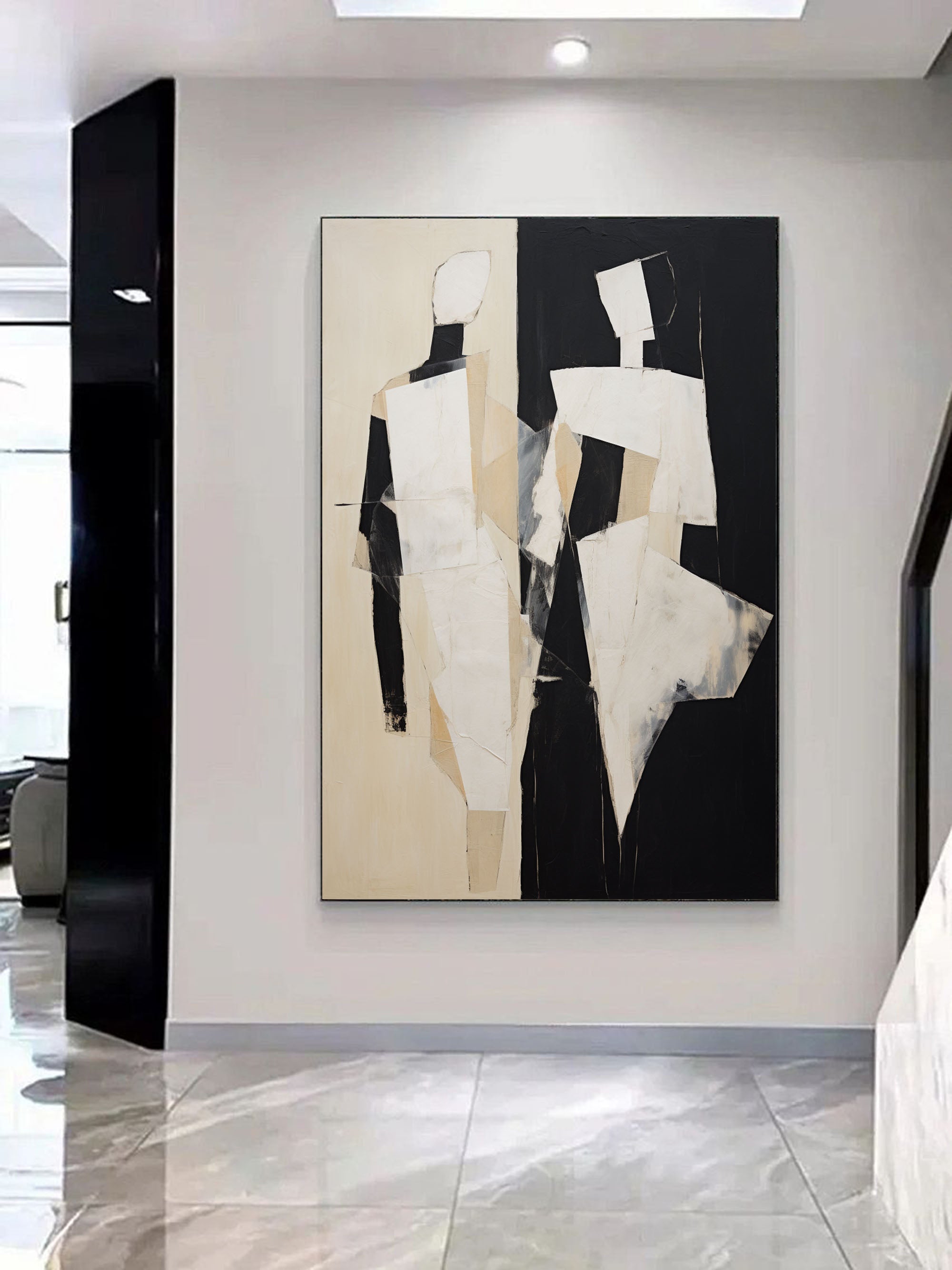 Contemporary Minimalist Art Painting hand - painted #HM136-Homemural