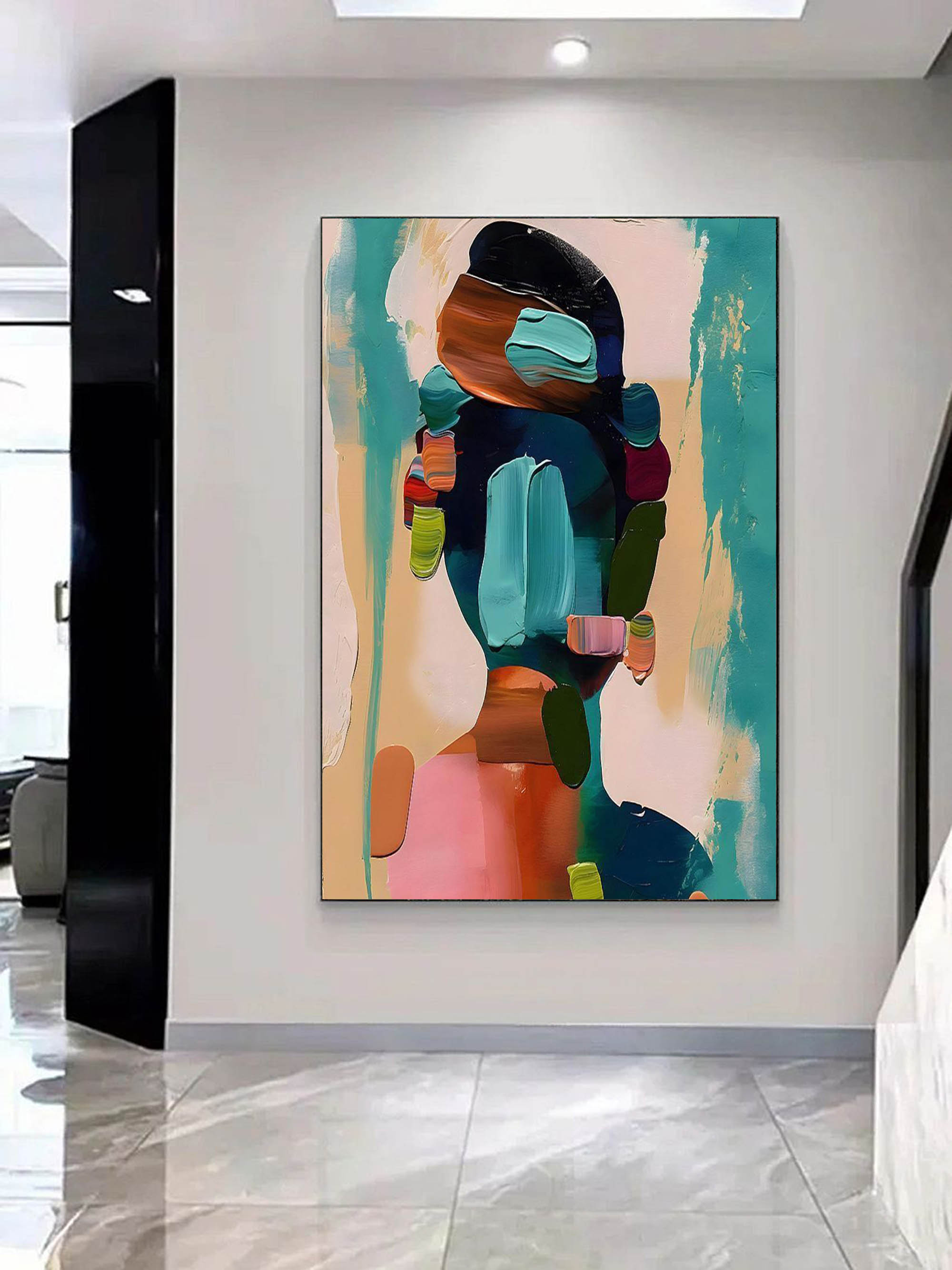 Contemporary Minimalist Art Painting hand - painted #HM680-Homemural