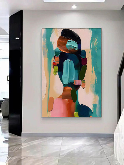 Contemporary Minimalist Art Painting hand - painted #HM680-Homemural