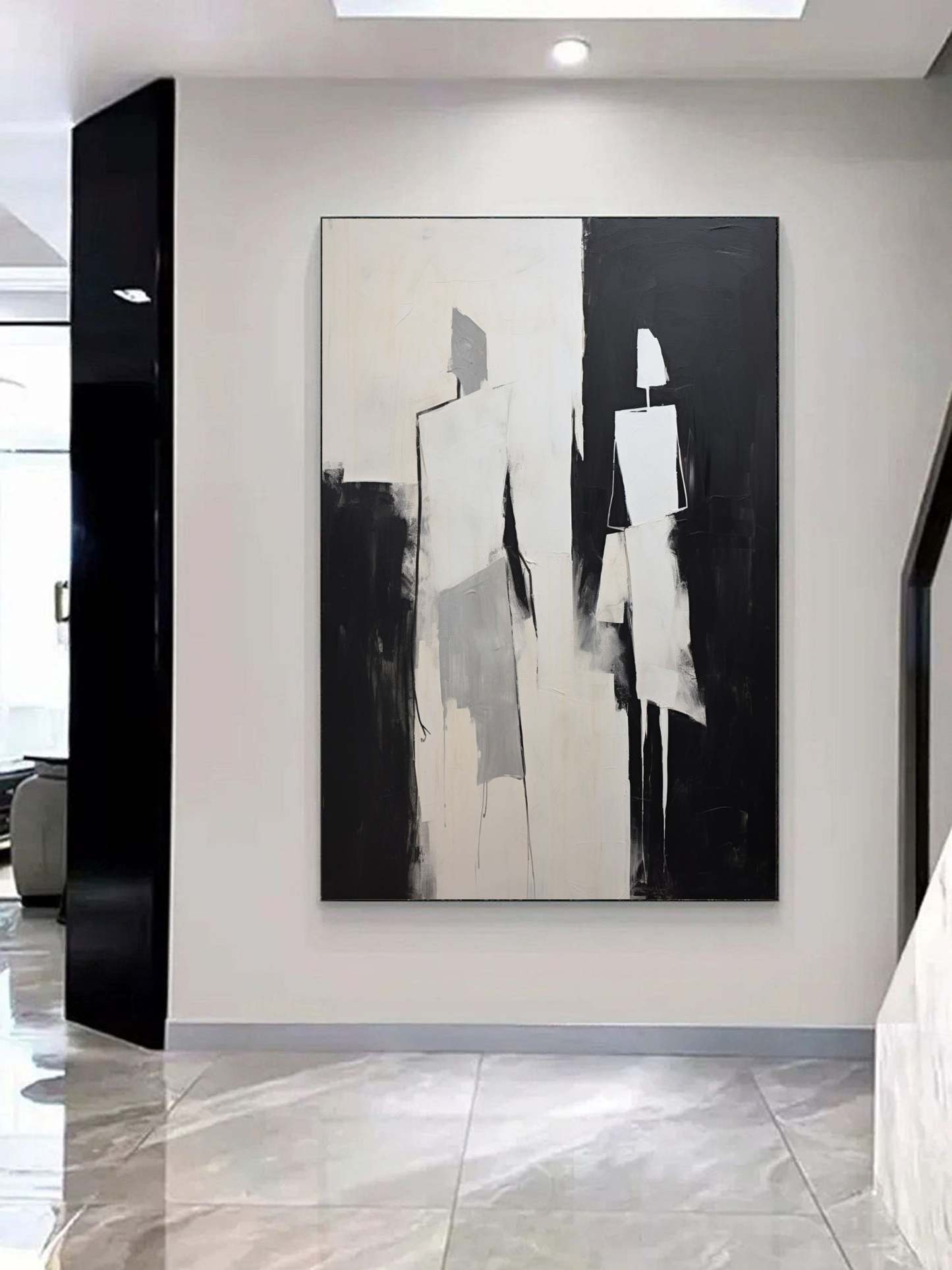 Contemporary Minimalist Art Painting hand - painted #HM588