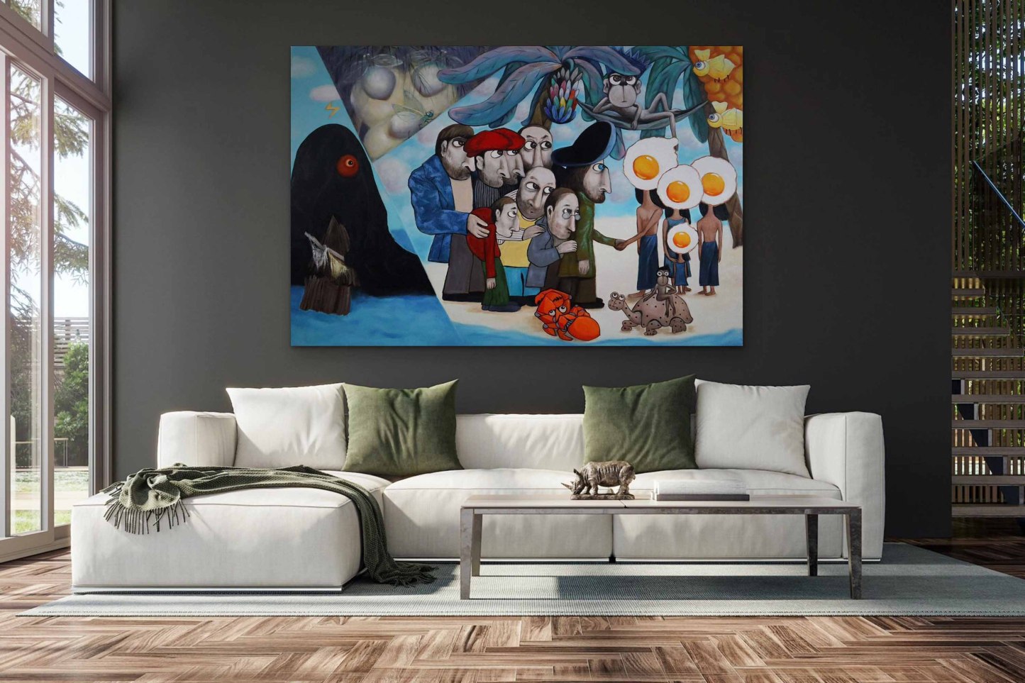 Pop Art Painting hand - painted #HM27