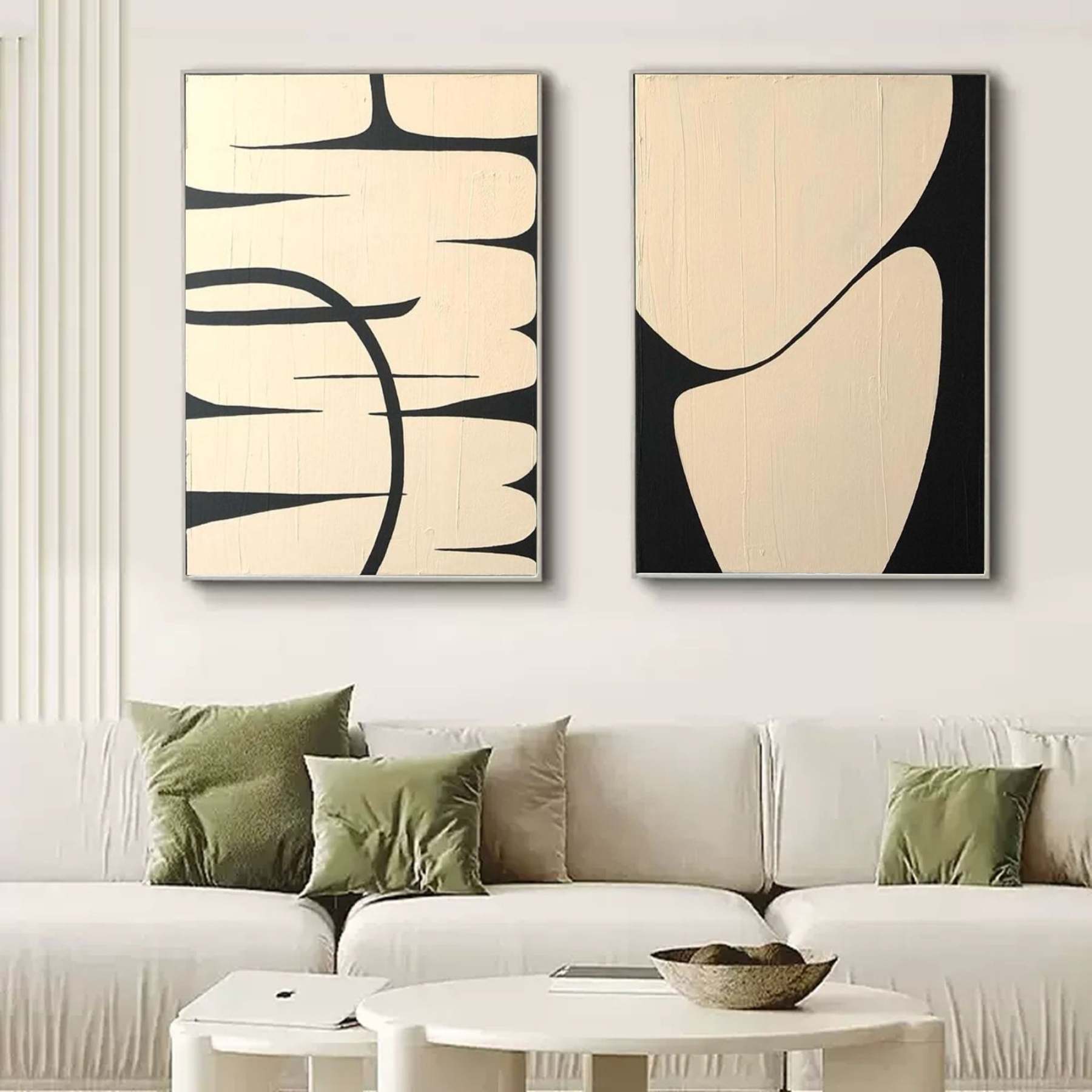 Abstract Painting Set Of 2 #SP135-Homemural