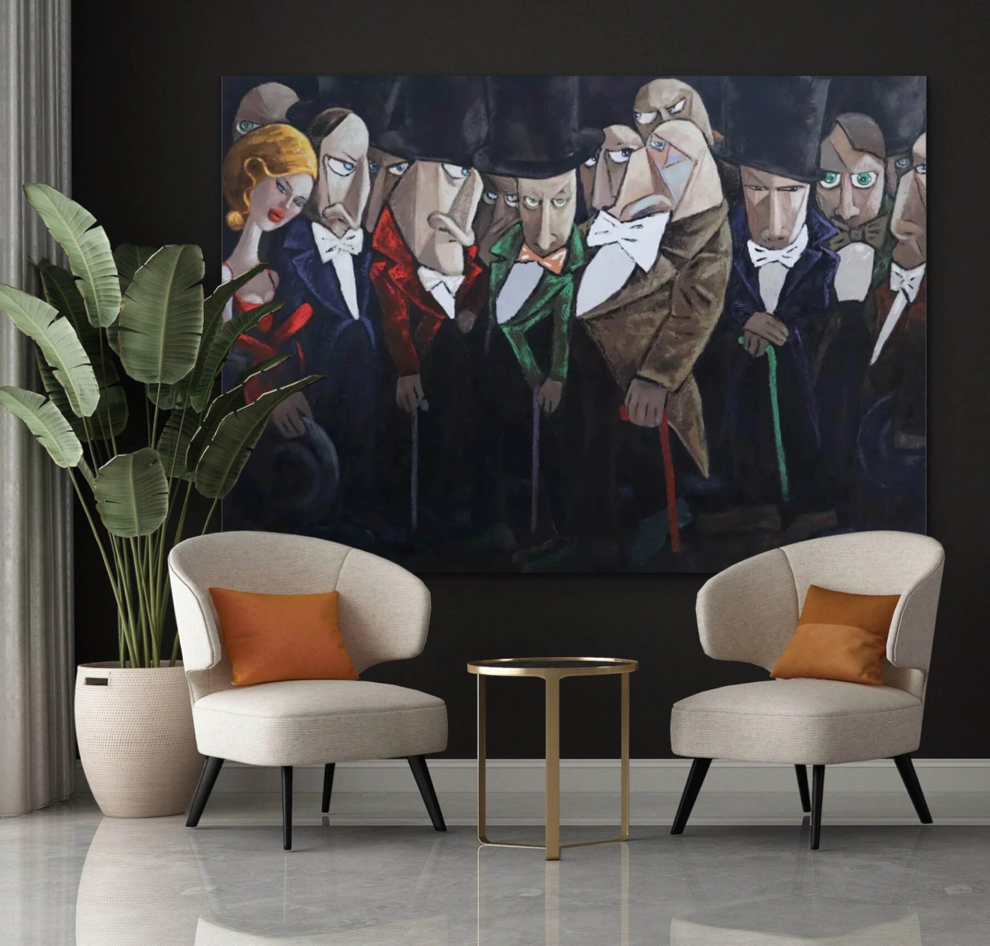 Pop Art Painting hand - painted #HM896