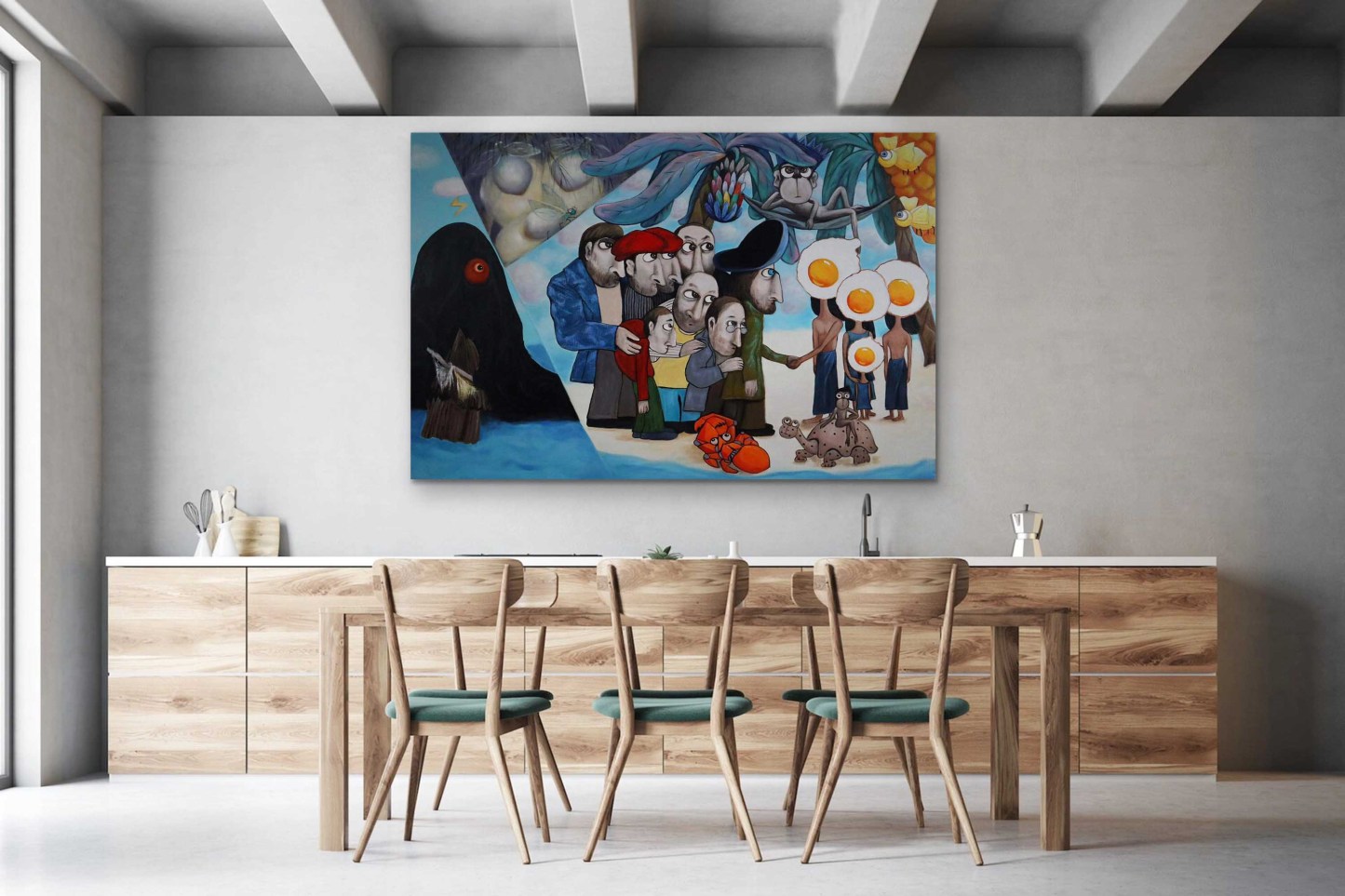 Pop Art Painting hand - painted #HM27