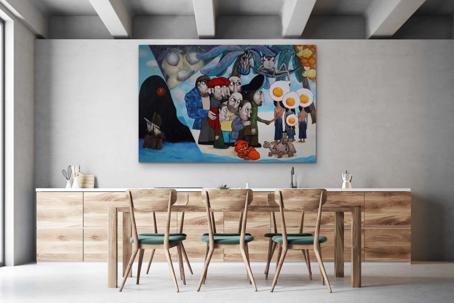 Pop Art Painting hand - painted #HM27