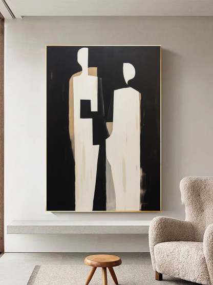 Contemporary Minimalist Art Painting hand - painted #HM576