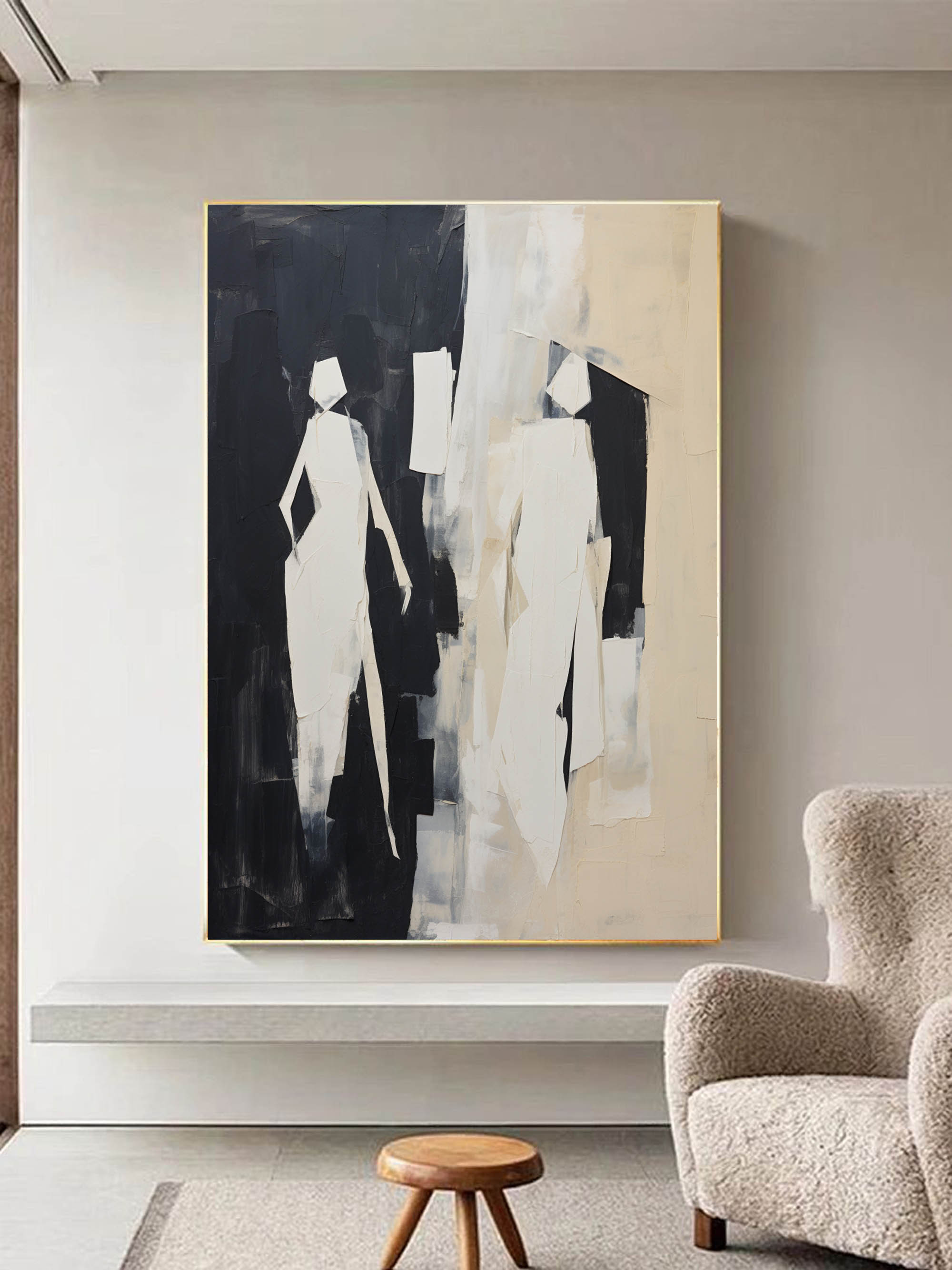 Contemporary Minimalist Art Painting hand - painted #HM155-Homemural