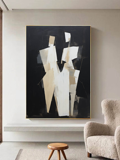 Contemporary Minimalist Art Painting hand - painted #HM164