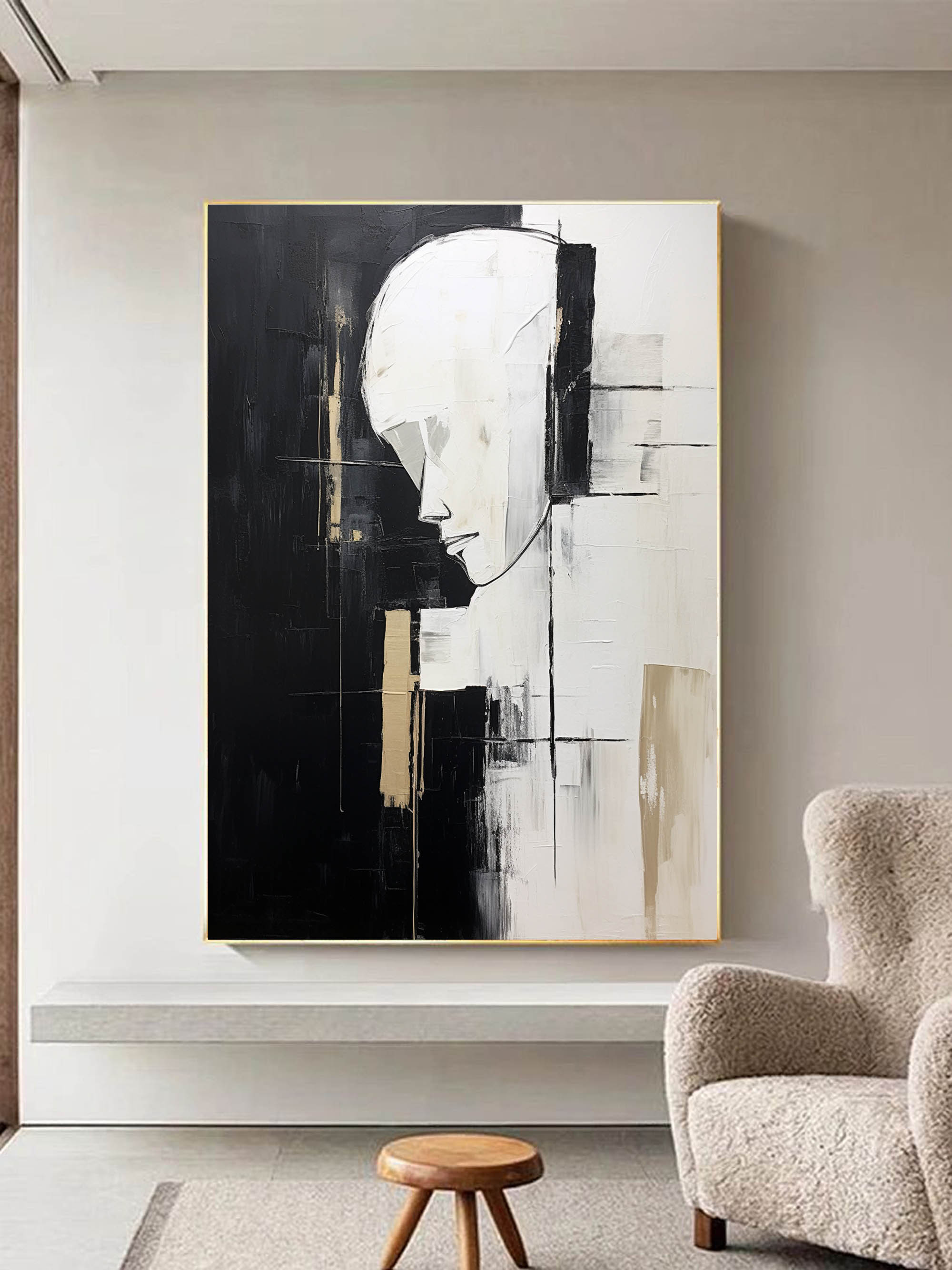 Contemporary Minimalist Art Painting hand - painted #HM150-Homemural