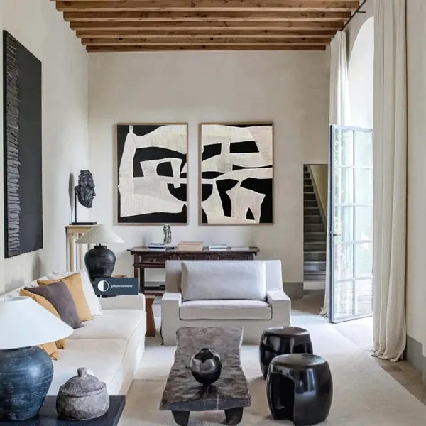 Abstract Graffiti Art Painting hand-painted Set Of 2 #HM1410