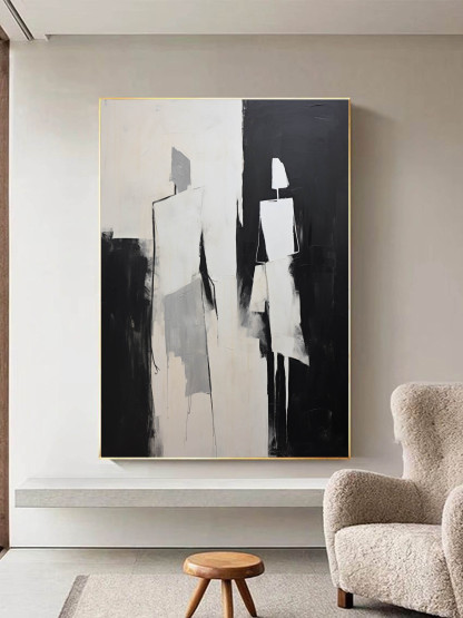 Contemporary Minimalist Art Painting hand - painted #HM588